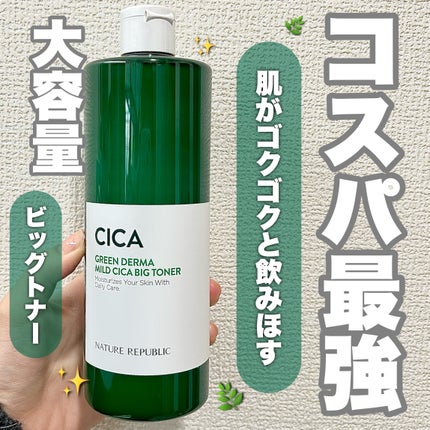 グリーン ダーマCICAビックトナー/ネイチャーリパブリック/化粧水を使ったクチコミ(1枚目)