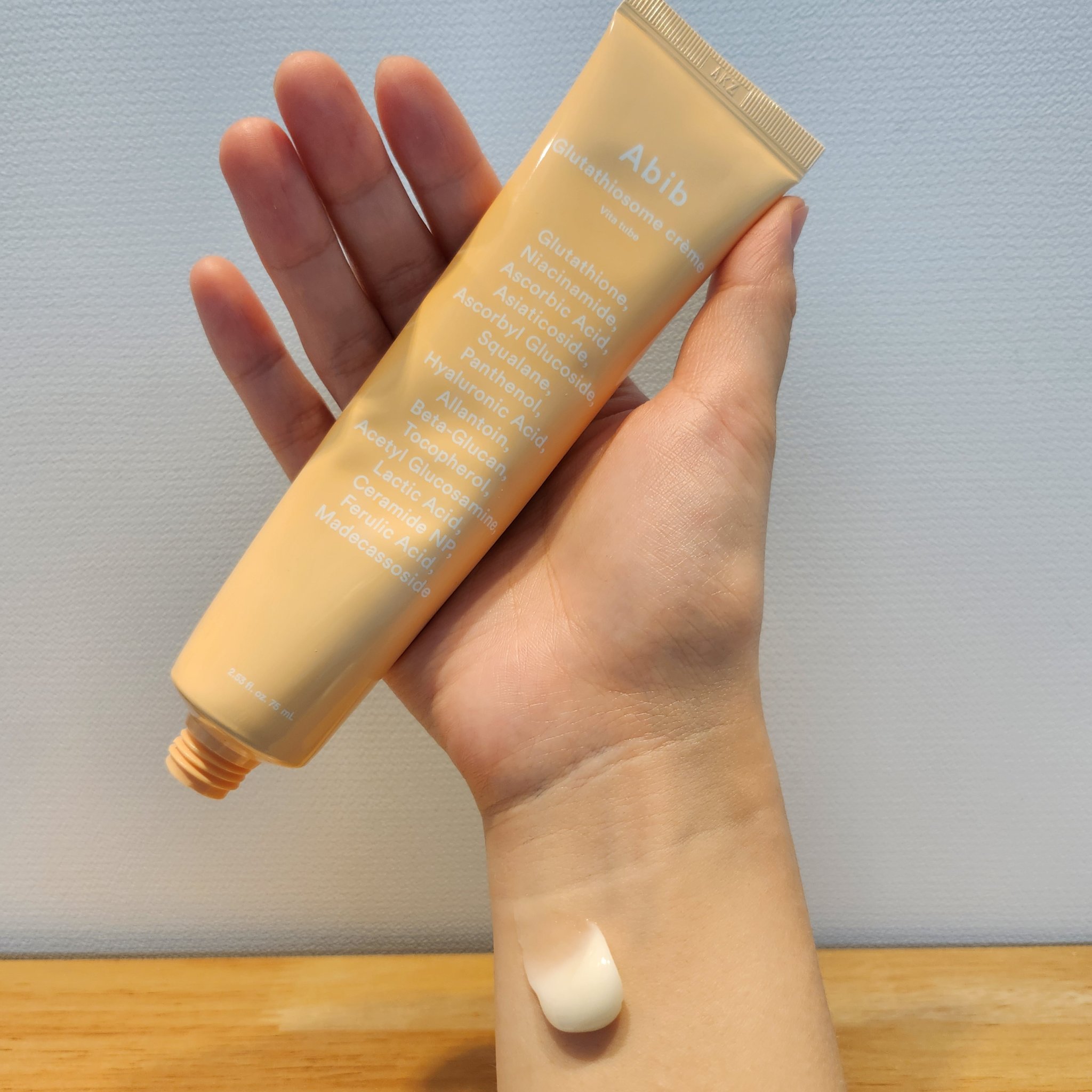 アビブ　グルタチオンソームクリームビタチューブ/Abib /フェイスクリームを使ったクチコミ（3枚目）