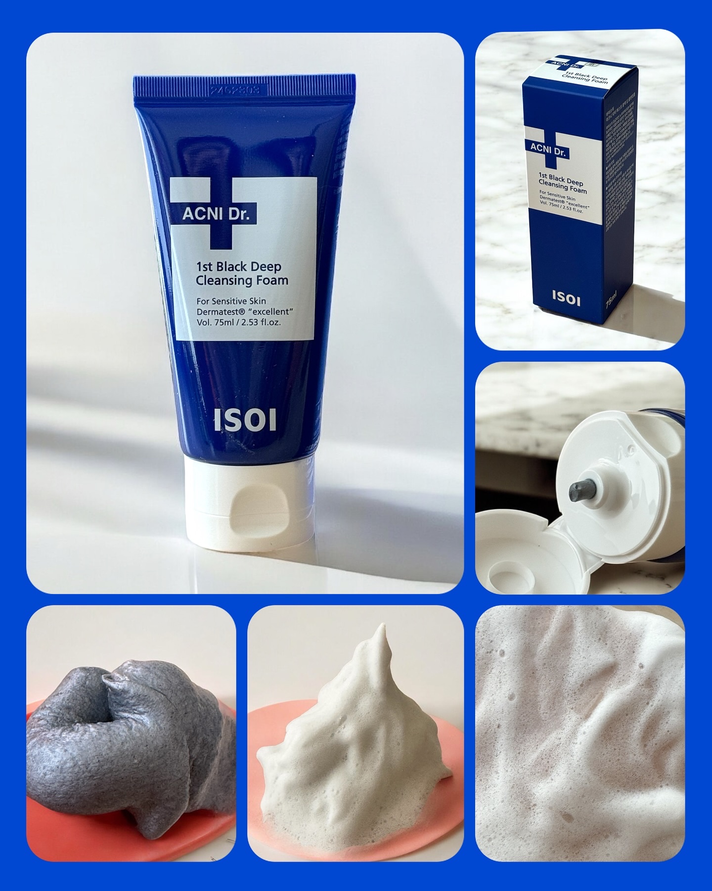ACNI Dr. 1st Black Deep Clensing Foam/ISOI/洗顔フォームを使ったクチコミ（2枚目）