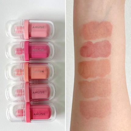 ジェルフィットティント/AMUSE/リップティントを使ったクチコミ(4枚目)