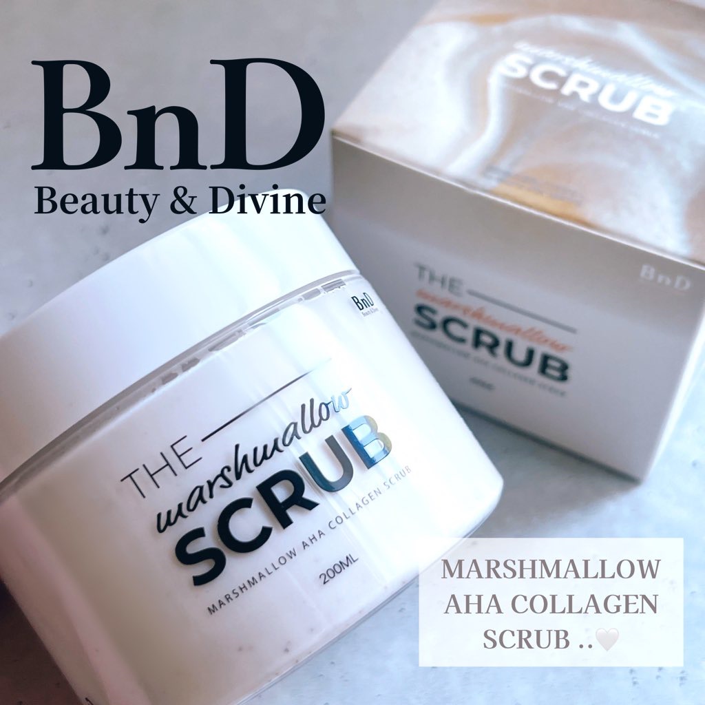 BnD マシュマロ コラーゲン AHA スクラブ /BnD/ボディスクラブを使ったクチコミ（1枚目）