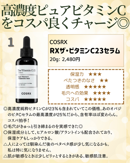 RXザ・ビタミンC23セラム/COSRX/美容液を使ったクチコミ(2枚目)