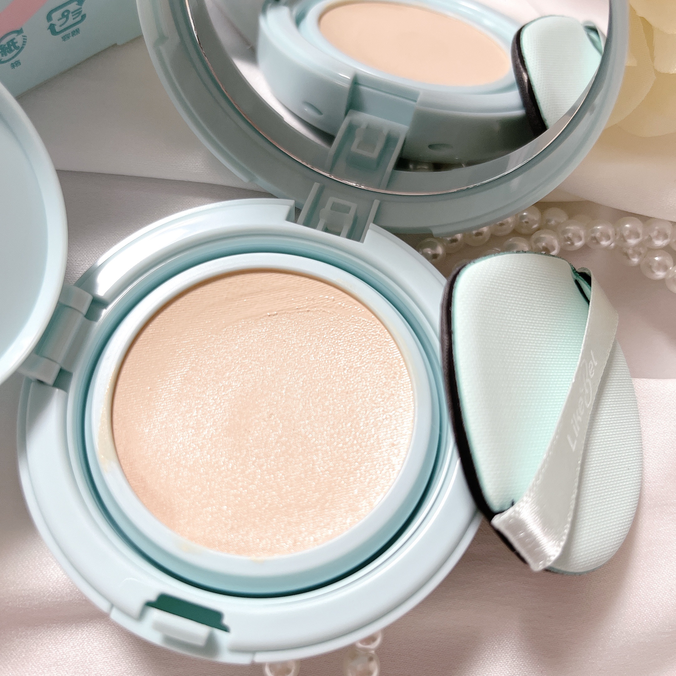 Glow me mesh cushion /Likebel/クッションファンデーションを使ったクチコミ（3枚目）