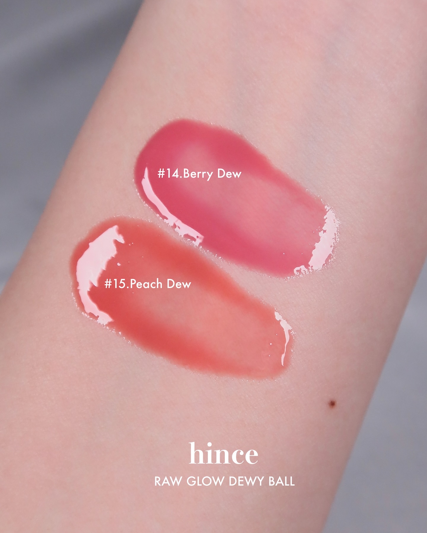 ロウグロウデューイーボール 14 ベリーデュー/hince/リップバームを使ったクチコミ（3枚目）