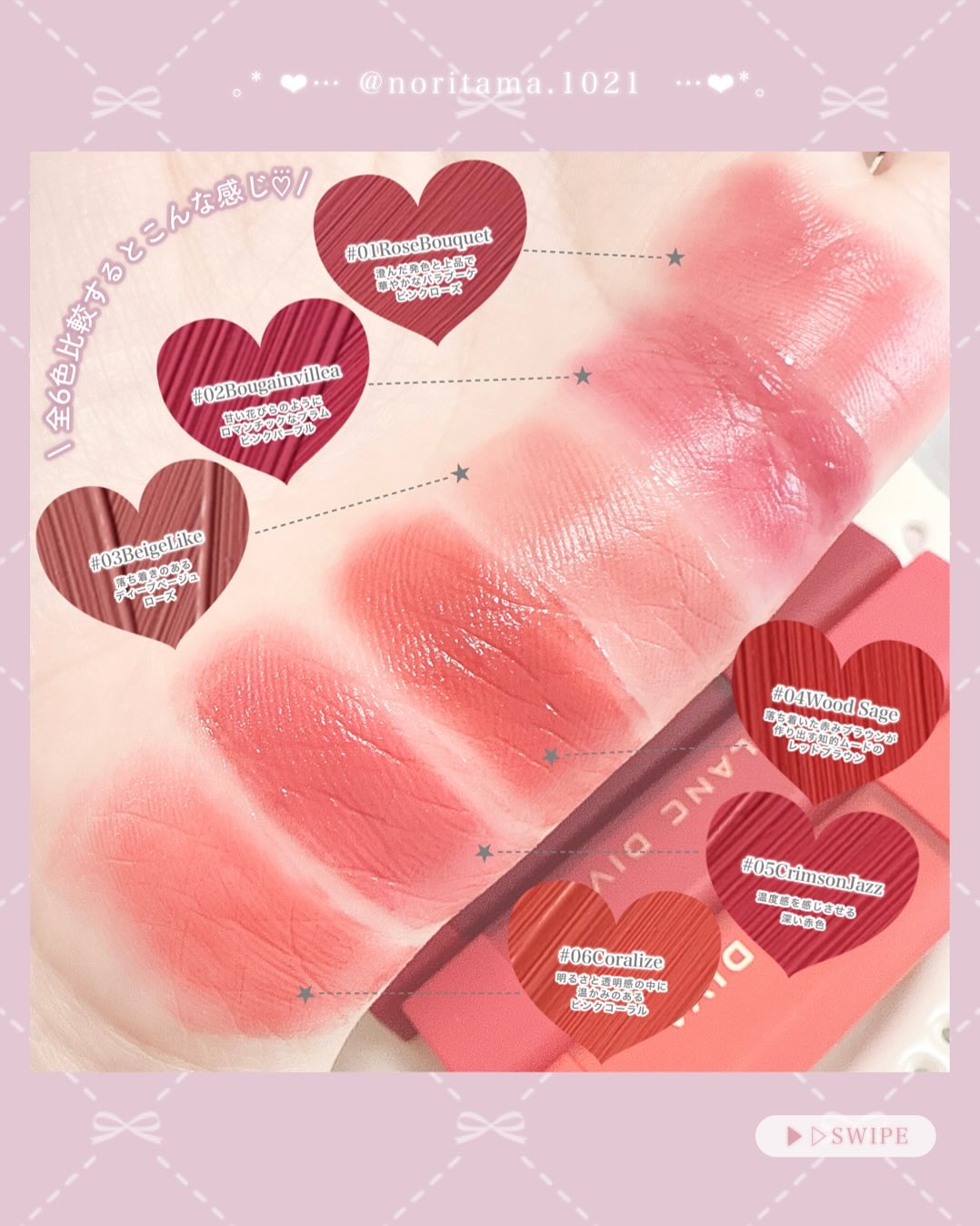 ビーブラリーティント/BLANCDIVA/リップティントを使ったクチコミ（3枚目）