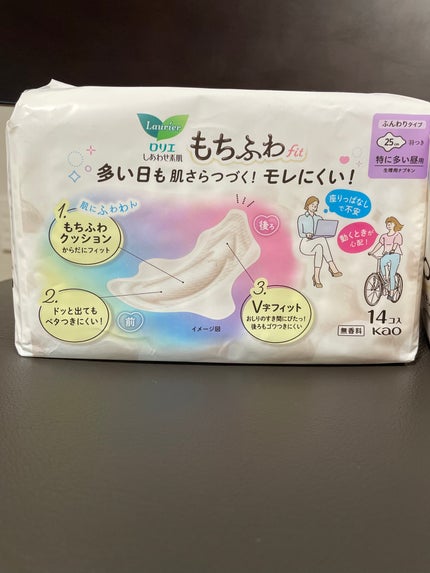 ロリエ もちふわ fit 25cm 羽つき 14コ入 (医薬部外品 )/ロリエ/ナプキンを使ったクチコミ(2枚目)