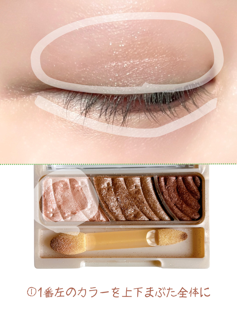 トーンアップアイシャドウ/CEZANNE/アイシャドウパレットを使ったクチコミ（3枚目）