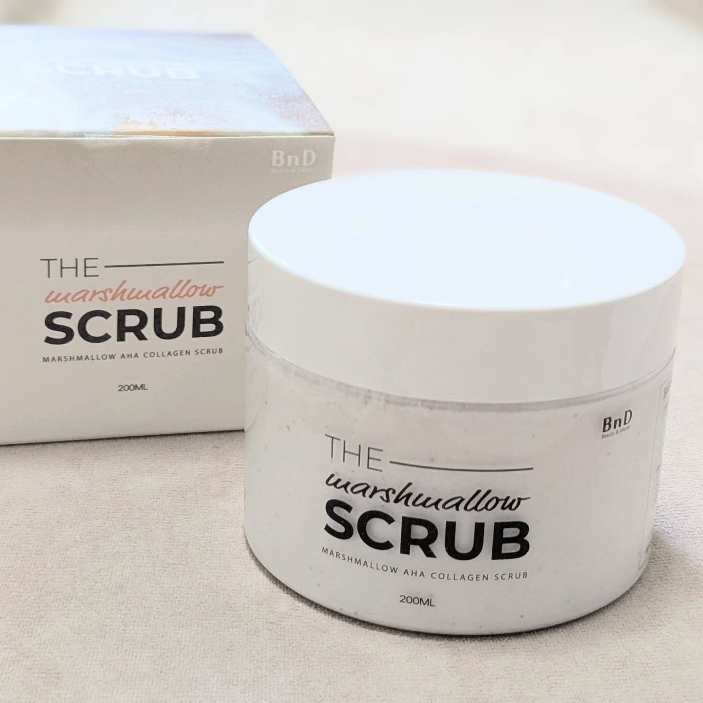 BnD マシュマロ コラーゲン AHA スクラブ /BnD/ボディスクラブを使ったクチコミ（2枚目）