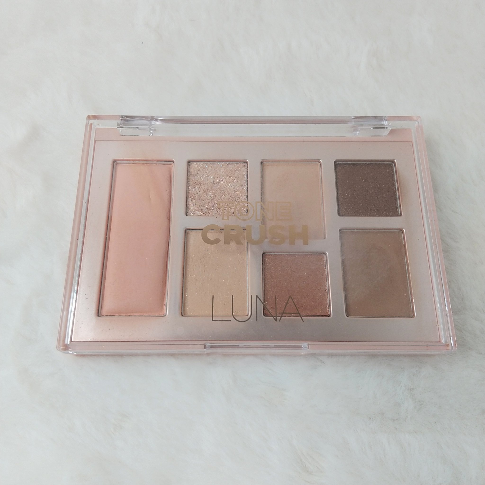 トーンクラッシュアイシャドウパレット 01サンバーストサンド/LUNA/アイシャドウパレットを使ったクチコミ（2枚目）