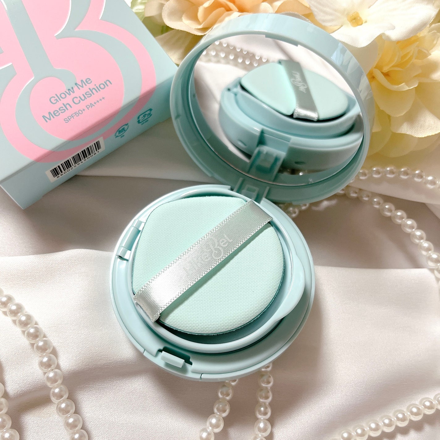 Glow me mesh cushion /Likebel/クッションファンデーションを使ったクチコミ(2枚目)