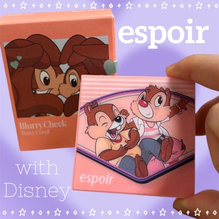 ブラリーチーク(ディズニーエディション)/espoir/チークを使ったクチコミ(1枚目)