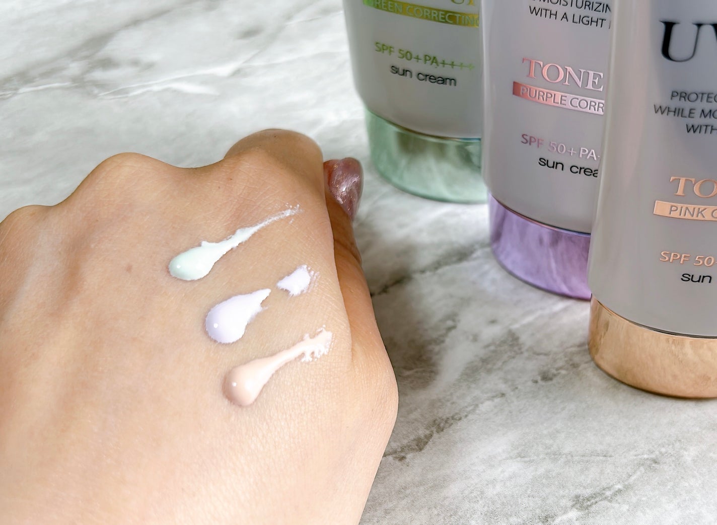 ダルバ ウォータフル トーンアップ サンクリーム(パープル)/ダルバ/日焼け止めクリームを使ったクチコミ(6枚目)