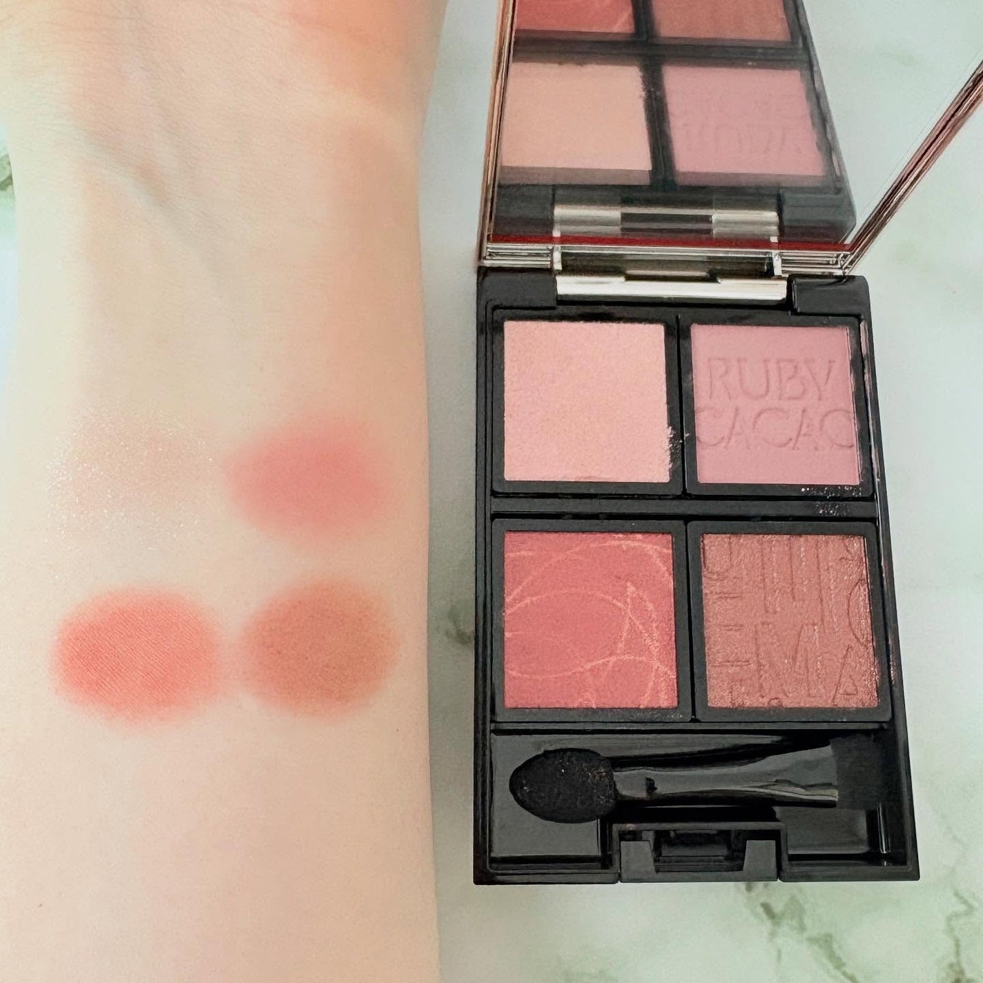 ドラマティックアイカラー (パウダー)/(クリーム)/マキアージュ/アイシャドウパレットを使ったクチコミ(2枚目)