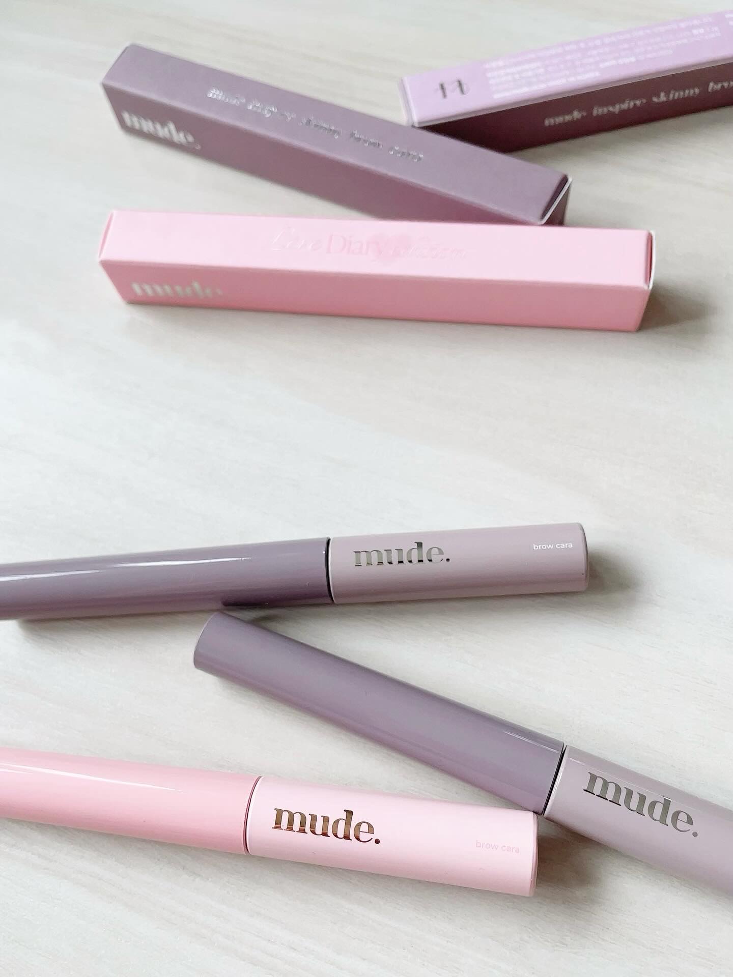 インスパイアスキニーブロウカラ/mude/眉マスカラを使ったクチコミ（3枚目）