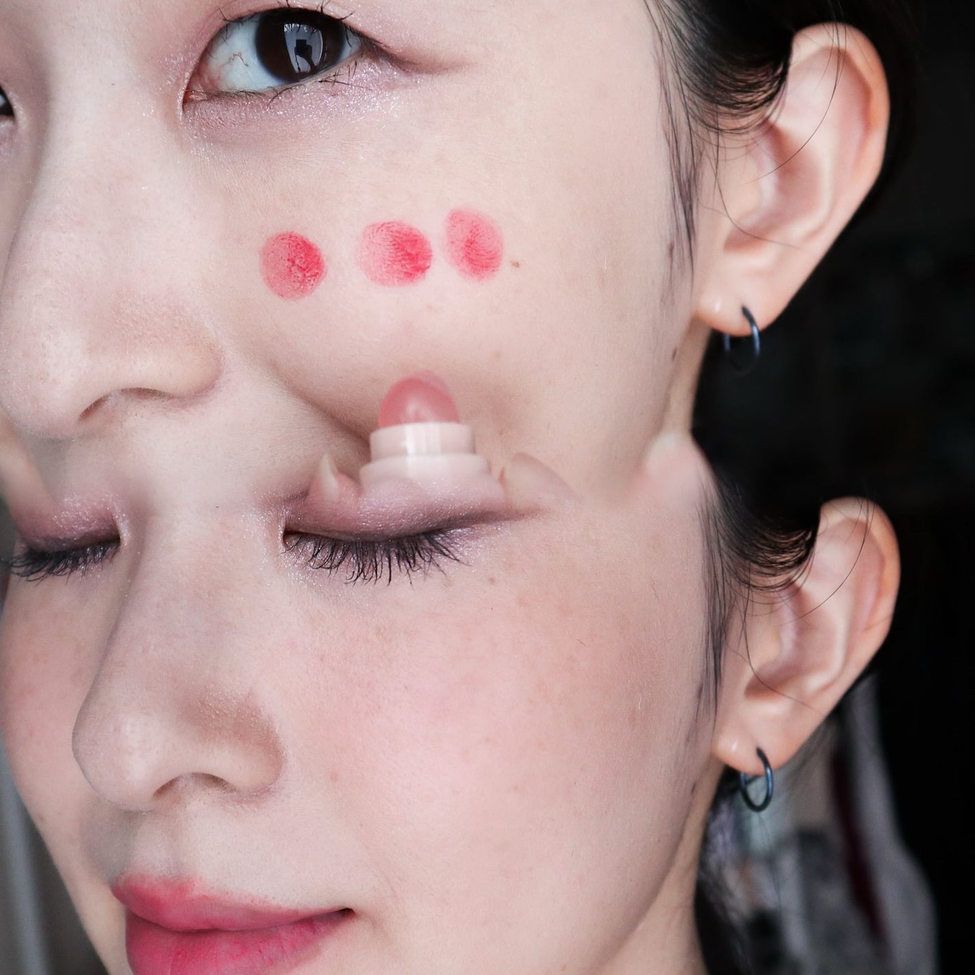 ムードペインティングリップアンドチークパレット/dasique/マルチパレットを使ったクチコミ(6枚目)