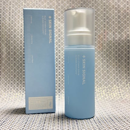 SKIN SIGNAL ブルービタミン バブルセラム エッセンスのクチコミ「🫧SKIN SIGNAL バイタルイミュンショットファーストバブルセラム🫧 
毛穴のたるみ.....」(2枚目)