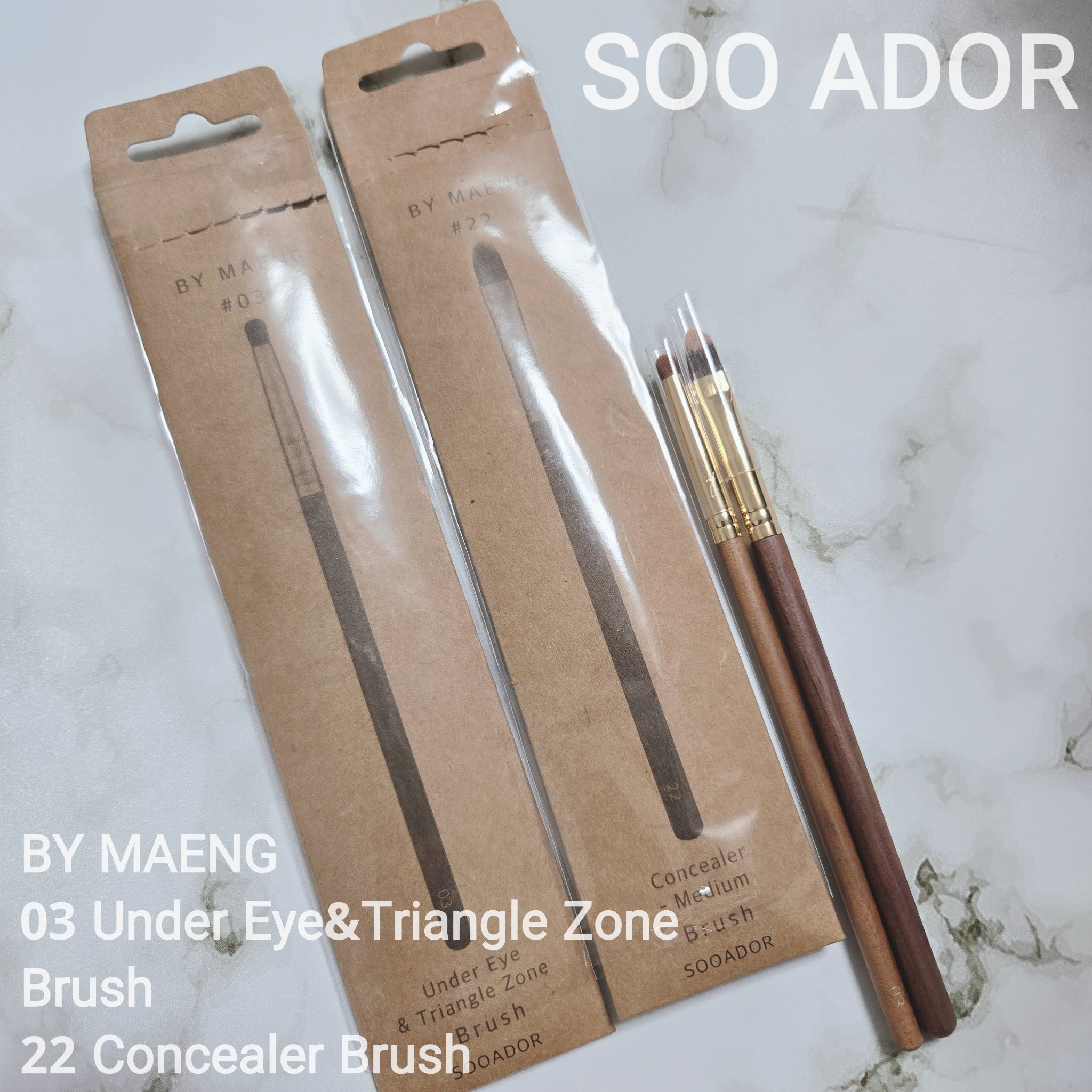 BY MAENG #22 コンシーラーブラシ-ミディアム/SOOA DOR/メイクブラシを使ったクチコミ（1枚目）