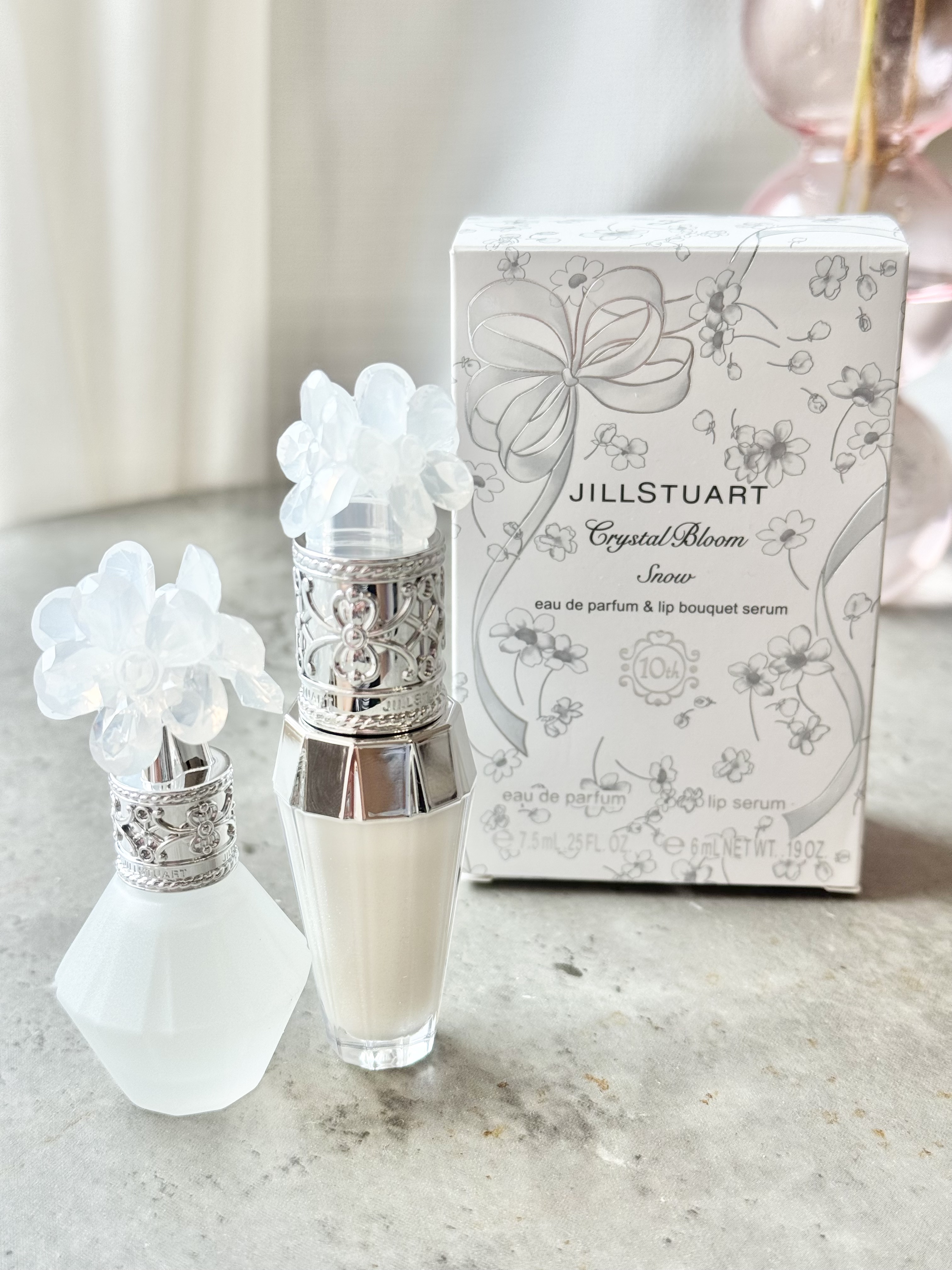 ジルスチュアート クリスタルブルーム スノー  オードパルファン & リップブーケ セラム/JILL STUART/その他キットセットを使ったクチコミ（2枚目）