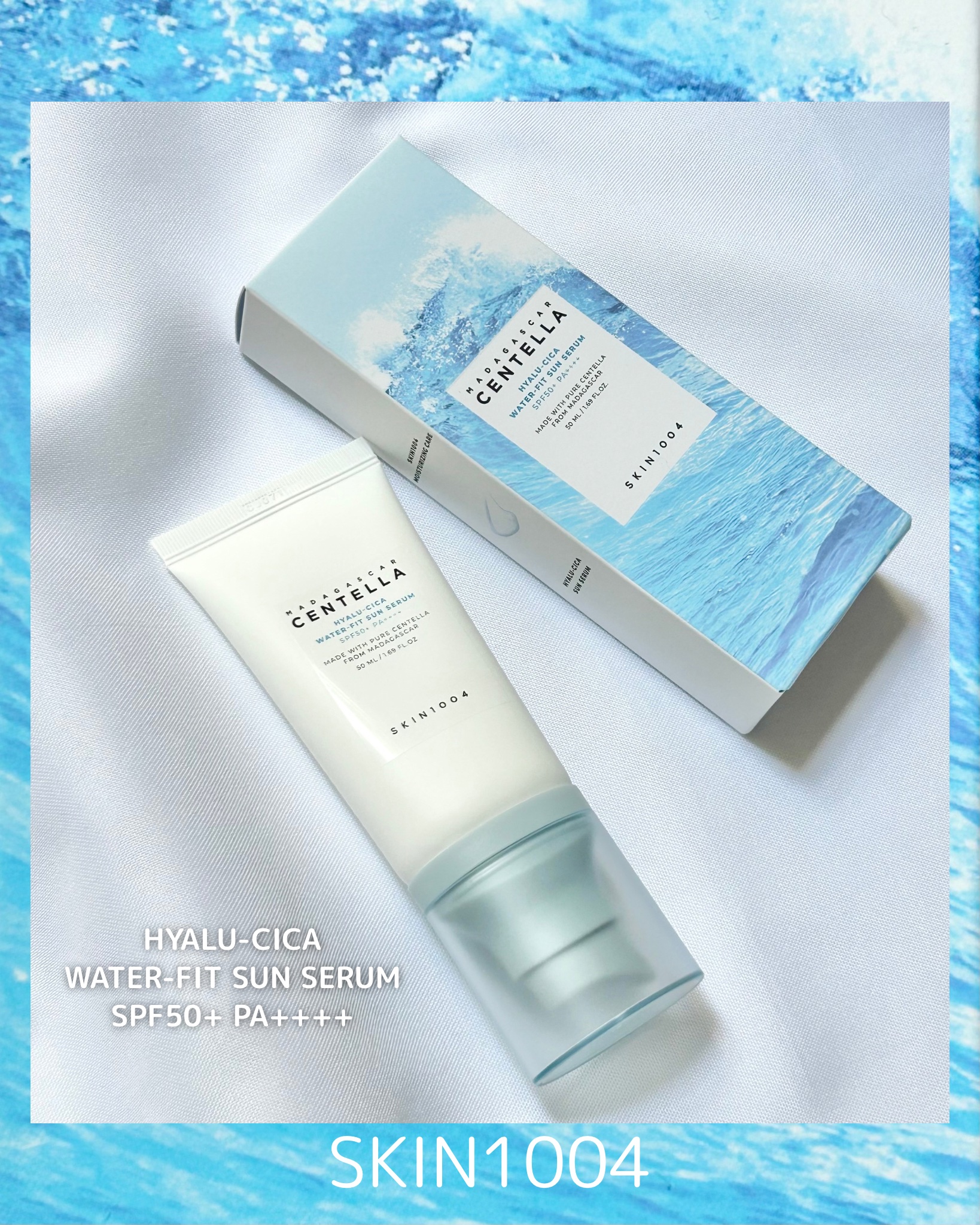 ヒアルーシカ ウォーターフィット サンセラム/SKIN1004/日焼け止めローションを使ったクチコミ（1枚目）