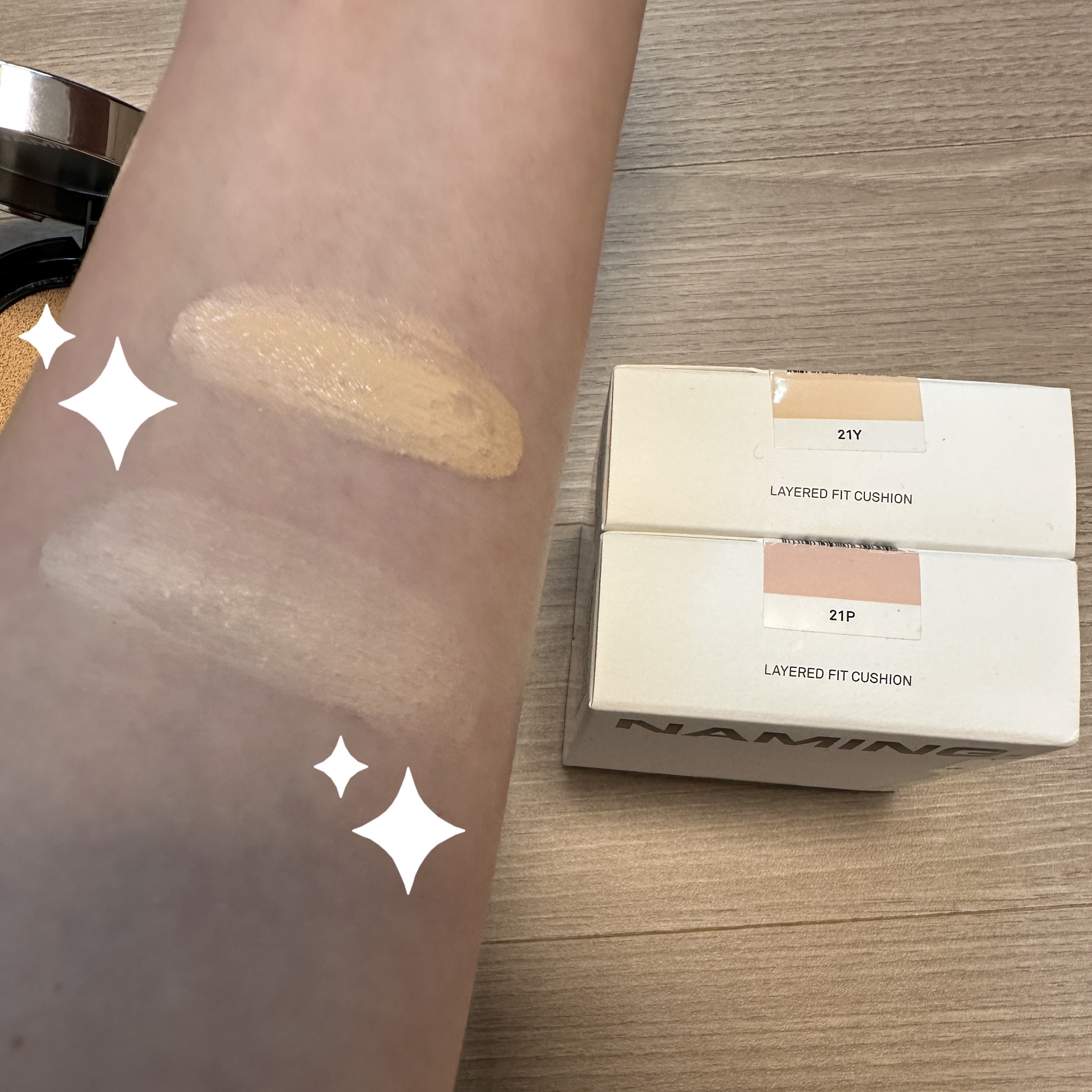 ネーミング レイヤード フィットクッション/NAMING./クッションファンデーションを使ったクチコミ（3枚目）
