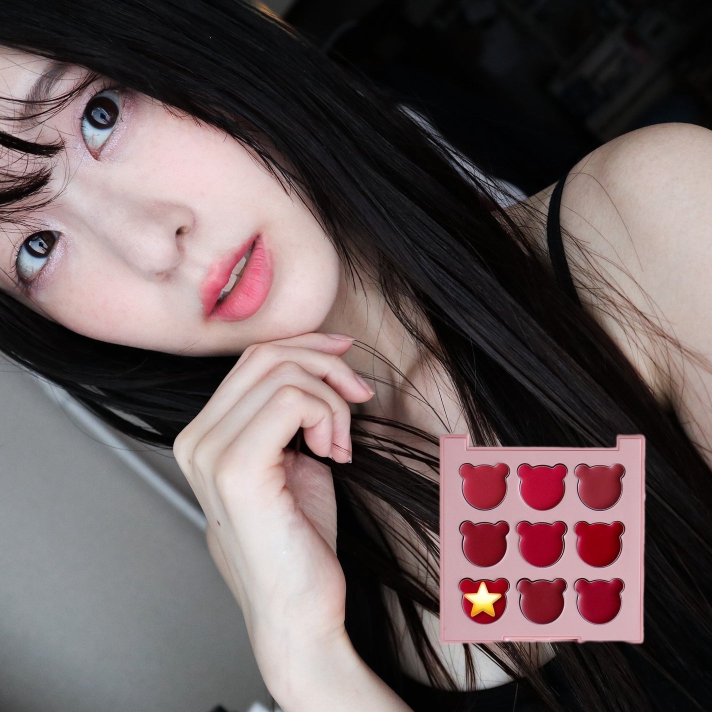 ムードペインティングリップアンドチークパレット/dasique/マルチパレットを使ったクチコミ(7枚目)