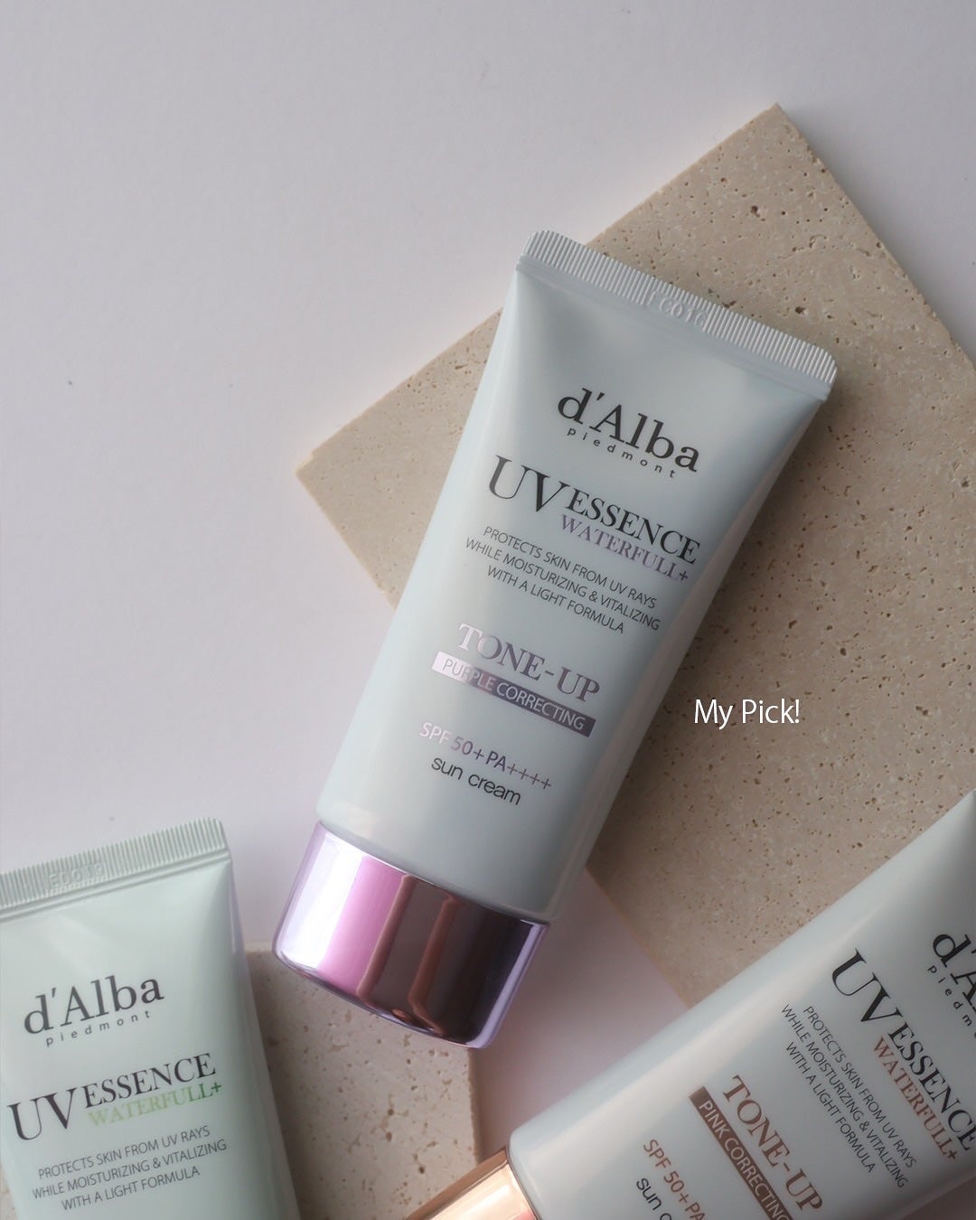 ダルバ ウォータフル トーンアップ サンクリーム(パープル)/ダルバ/日焼け止めクリームを使ったクチコミ(8枚目)