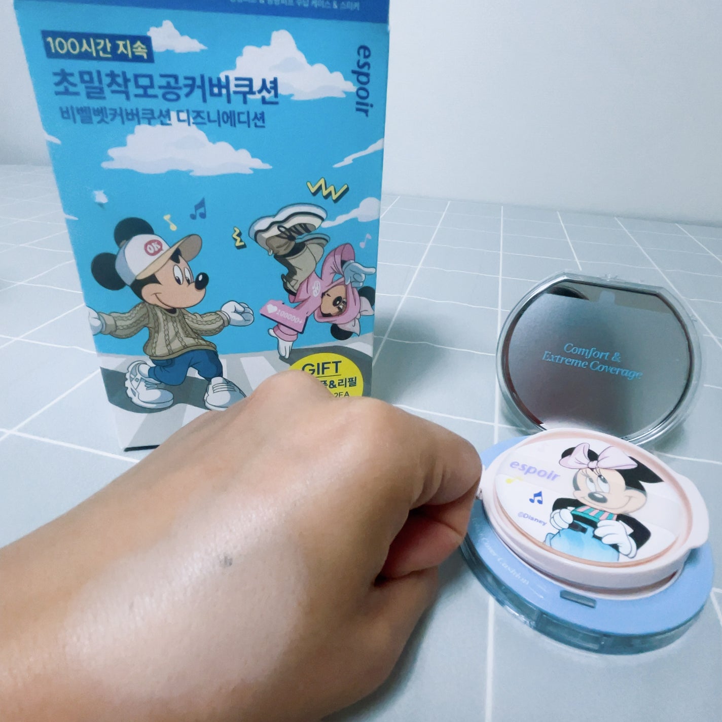 ビーベルベットカバークッション/espoir/クッションファンデーションを使ったクチコミ(5枚目)