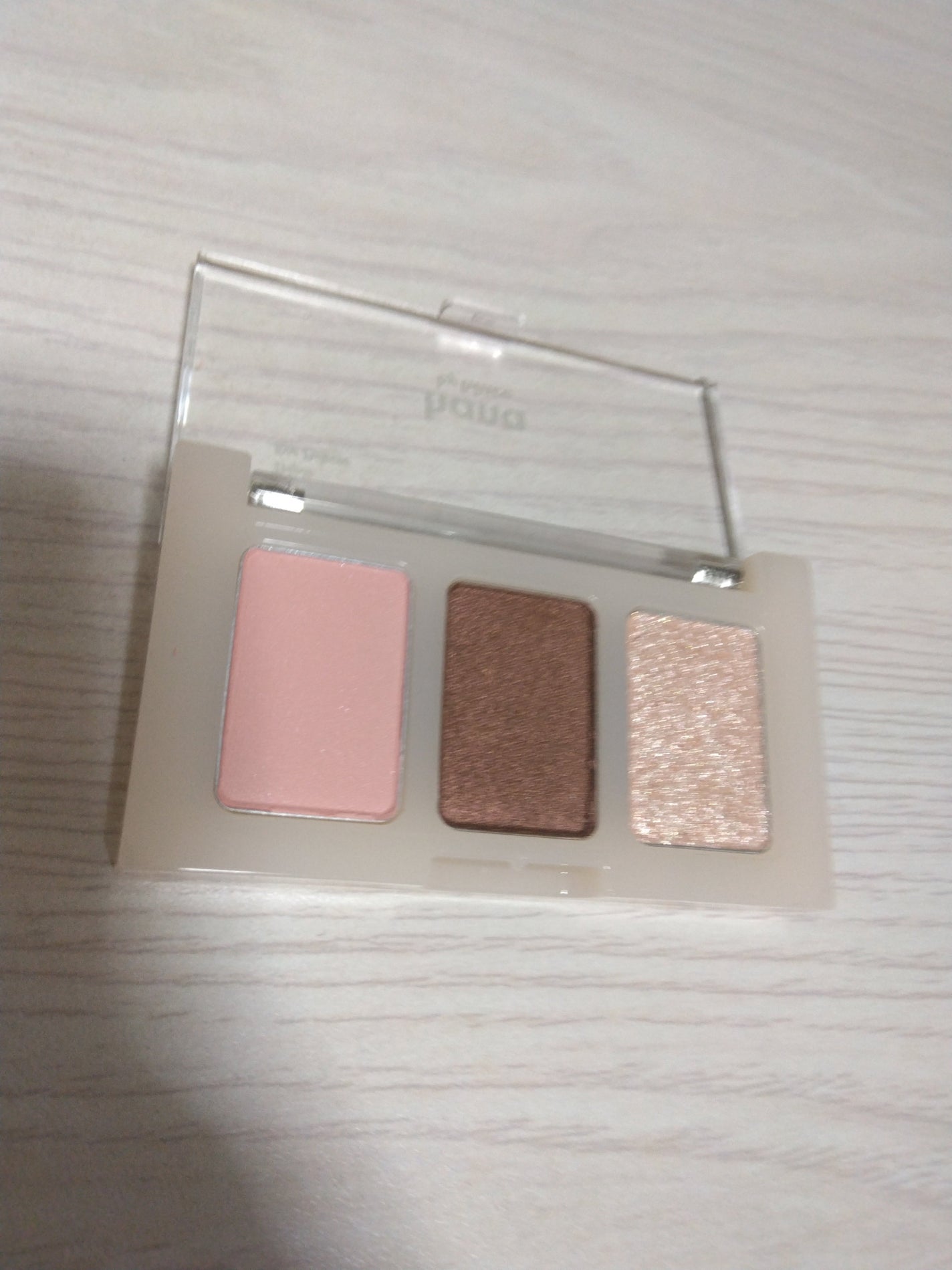 トリプルアイパレット/hana by hince/アイシャドウパレットを使ったクチコミ(3枚目)