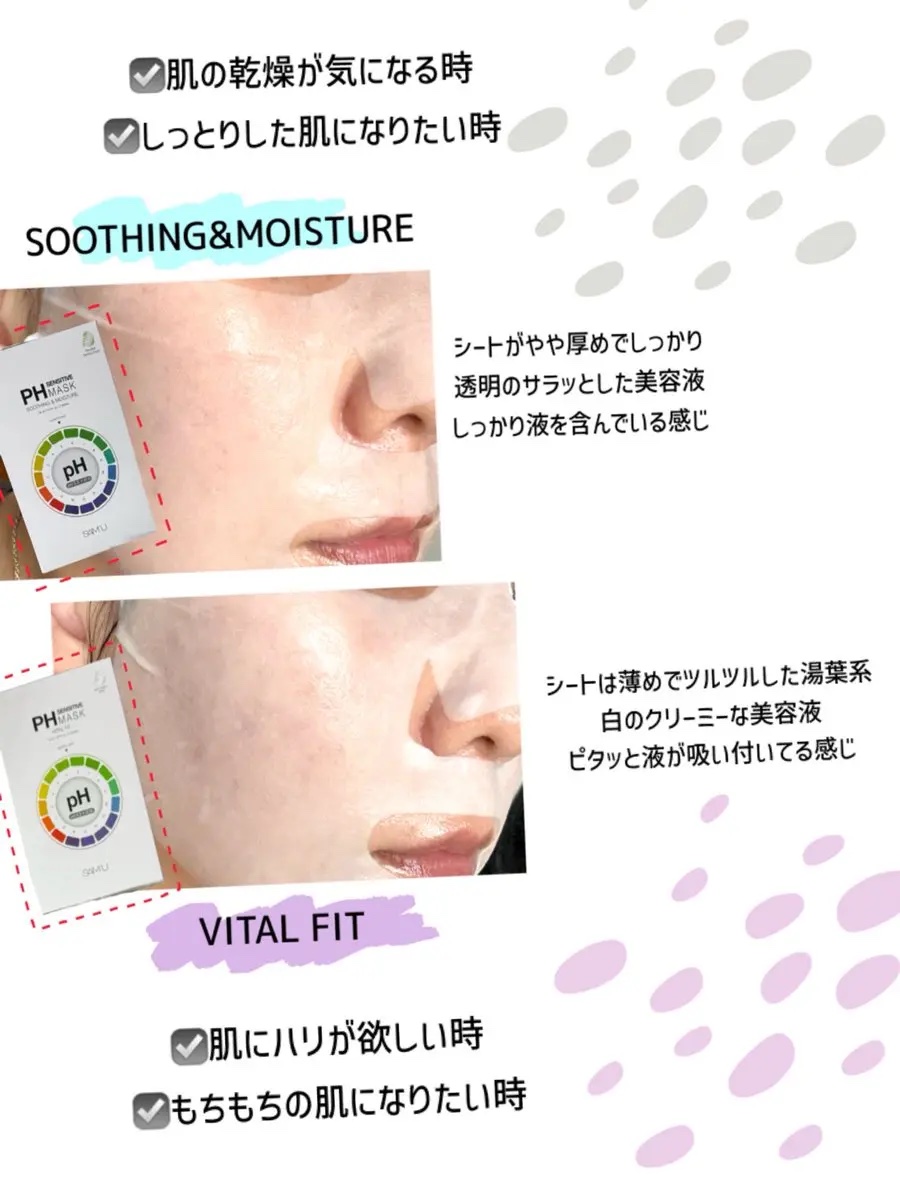 PHセンシティブマスク バイタルフィット/SAM'U/シートマスク・パックを使ったクチコミ（2枚目）