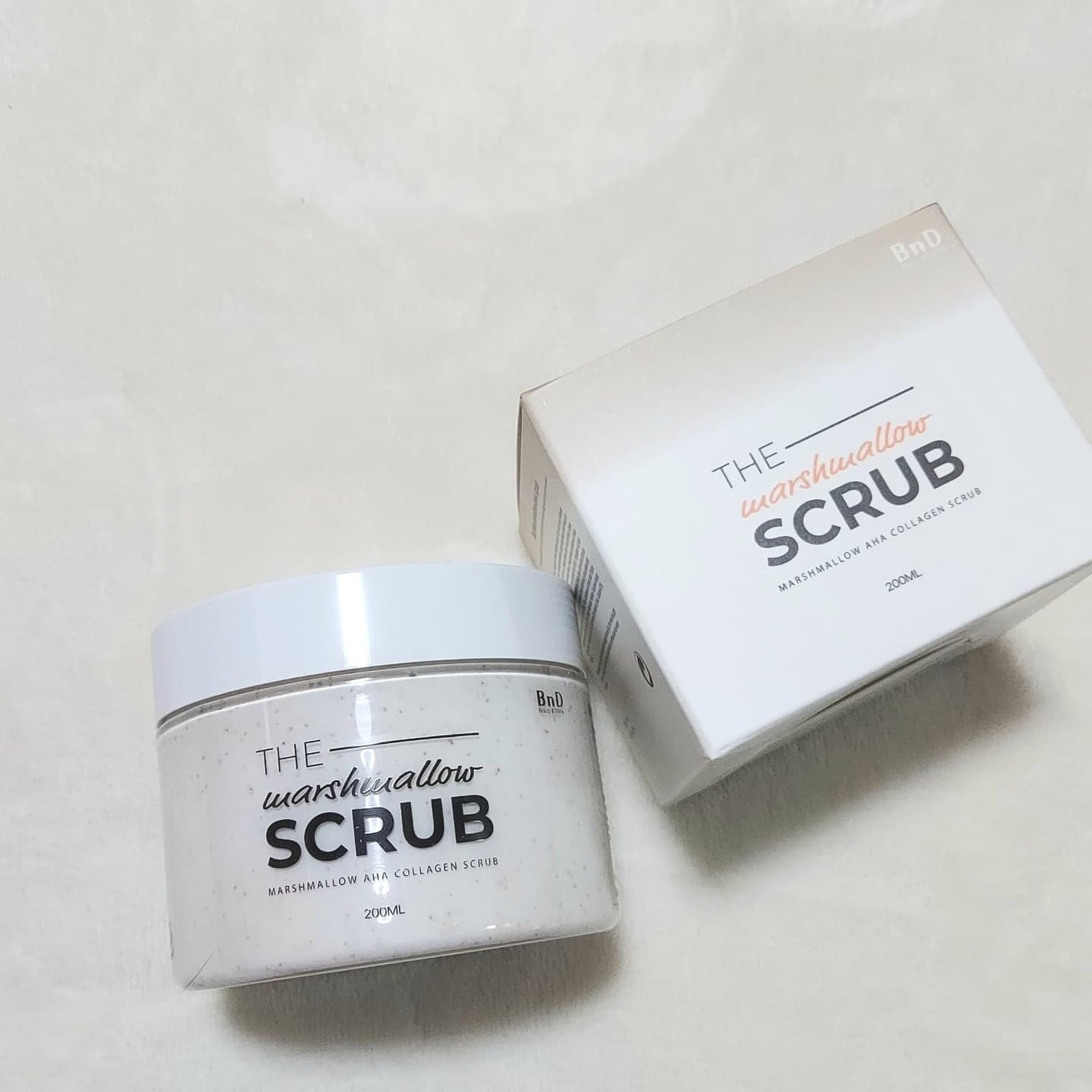 BnD マシュマロ コラーゲン AHA スクラブ /BnD/ボディスクラブを使ったクチコミ(5枚目)