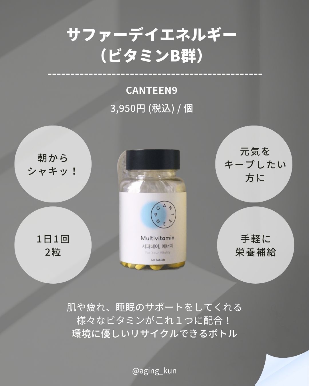 サファーデイダブリュー/canteen9/健康サプリメントを使ったクチコミ（2枚目）