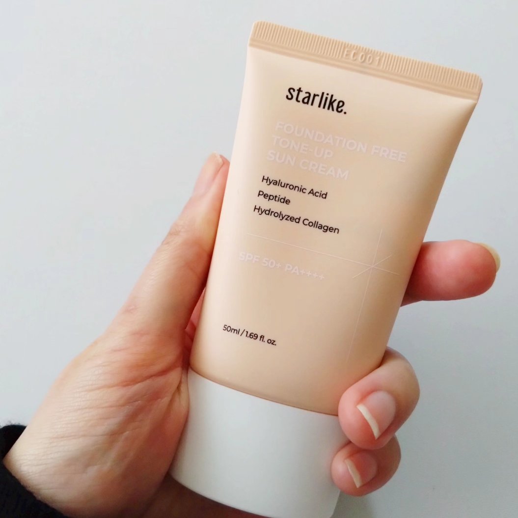 ノーファンデトーンアップ日焼け止め/STARLIKE/日焼け止めクリームを使ったクチコミ（1枚目）