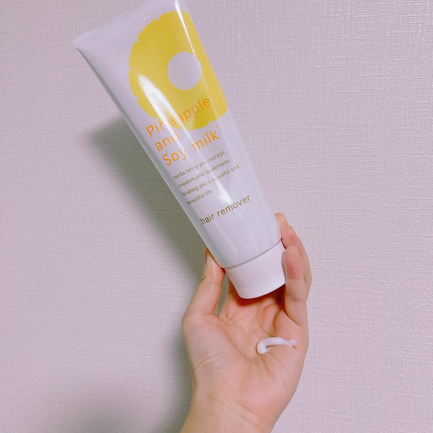 パイナップル豆乳除毛クリーム/鈴木ハーブ研究所/除毛クリームを使ったクチコミ（2枚目）