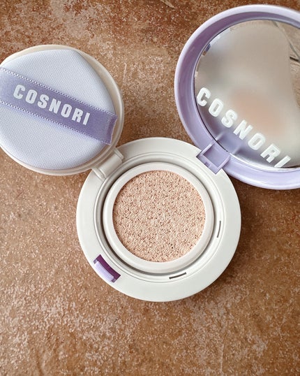 パンテノールバリアクッション/COSNORI/クッションファンデーションを使ったクチコミ(4枚目)