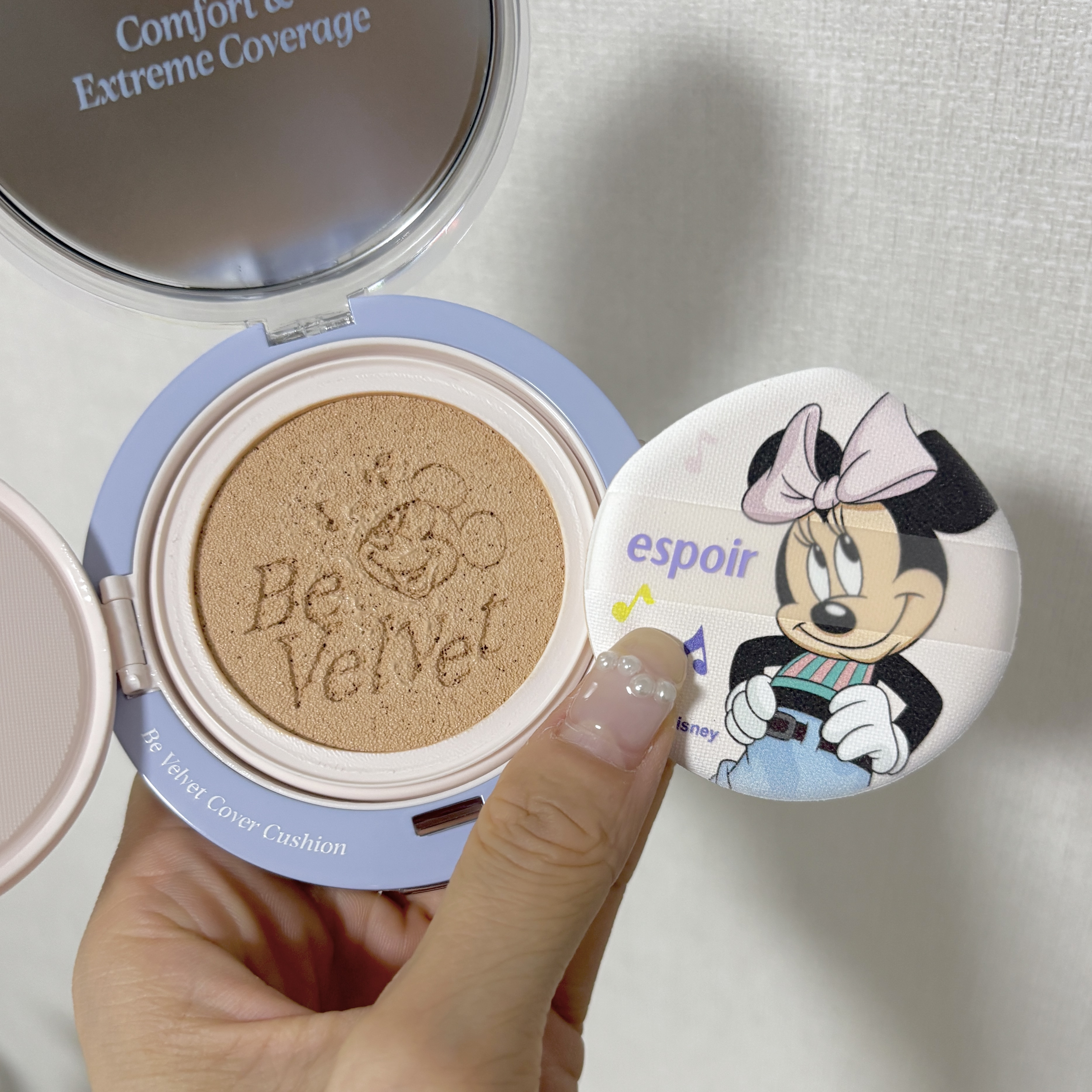 ビーベルベットカバークッション/espoir/クッションファンデーションを使ったクチコミ（1枚目）