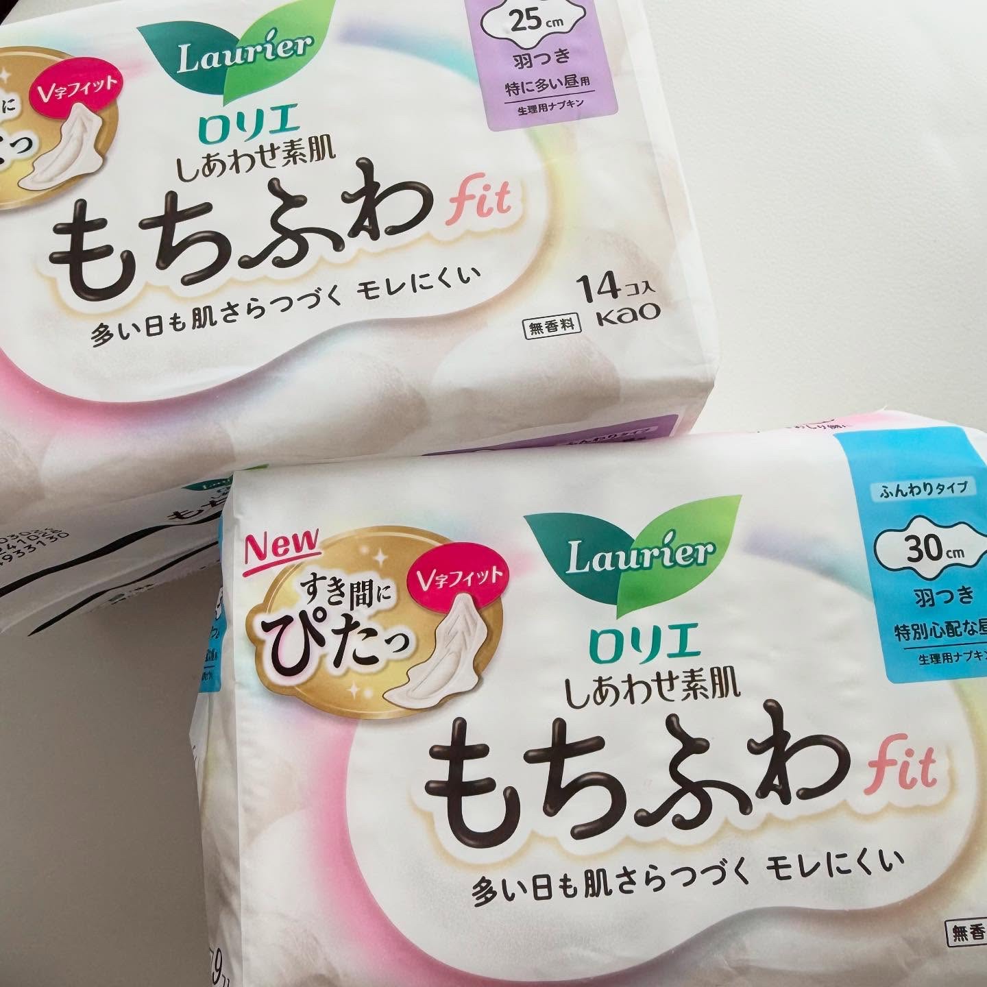 ロリエ もちふわ fit 25cm 羽つき 14コ入 (医薬部外品 )/ロリエ/ナプキンを使ったクチコミ（1枚目）