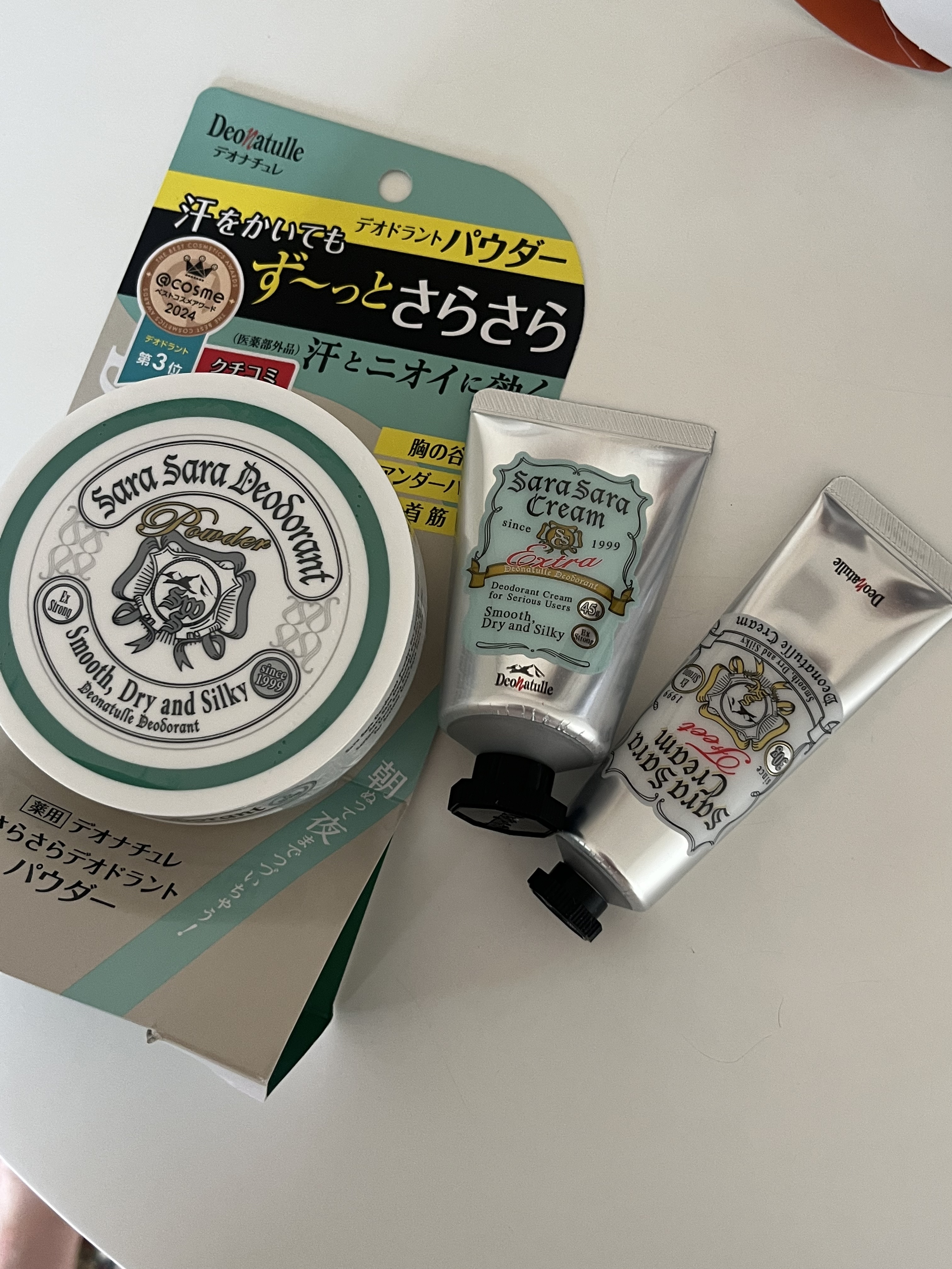 薬用足指さらさらクリーム/デオナチュレ/デオドラント・制汗剤を使ったクチコミ（2枚目）