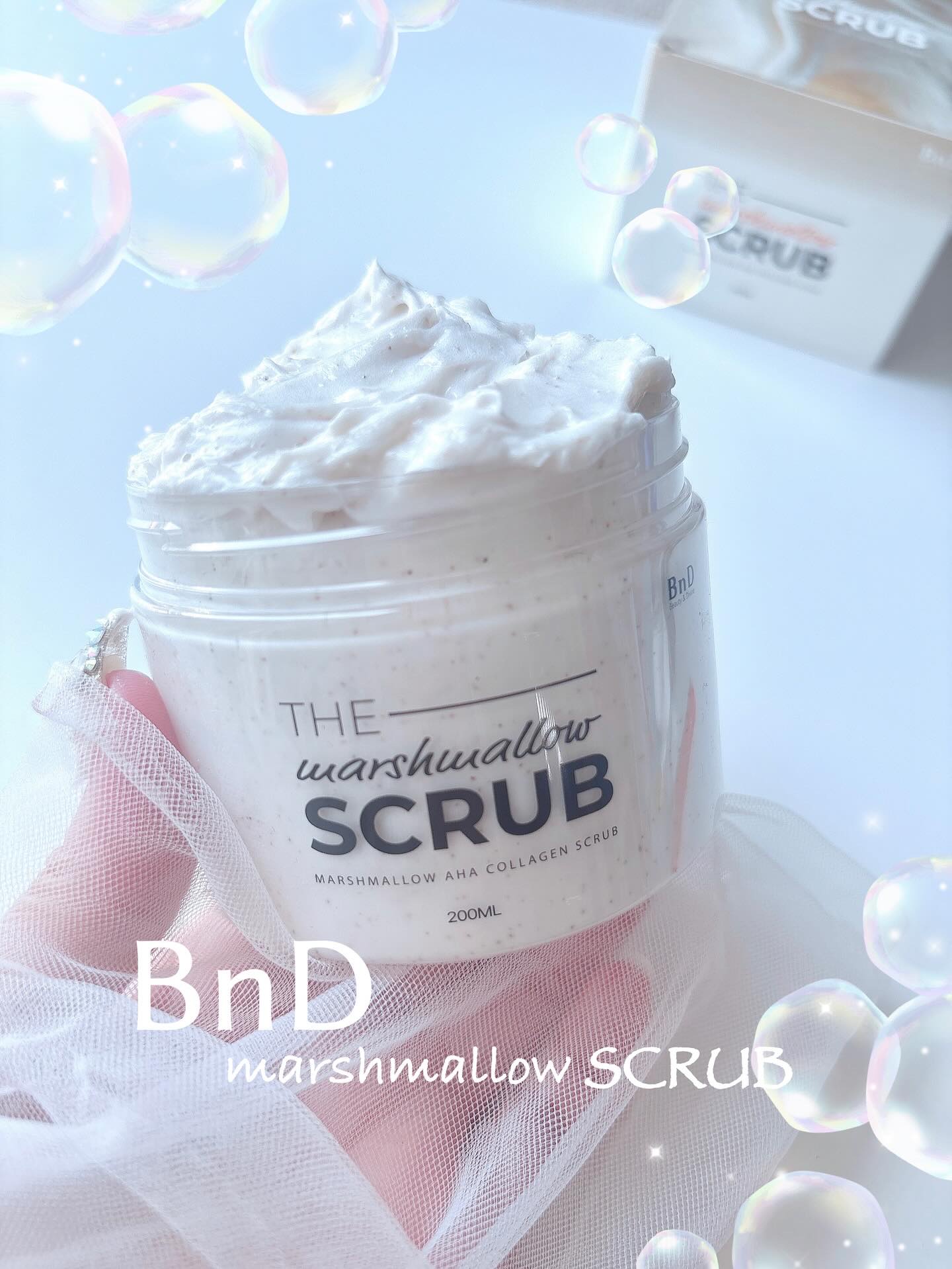 BnD マシュマロ コラーゲン AHA スクラブ /BnD/ボディスクラブを使ったクチコミ（1枚目）