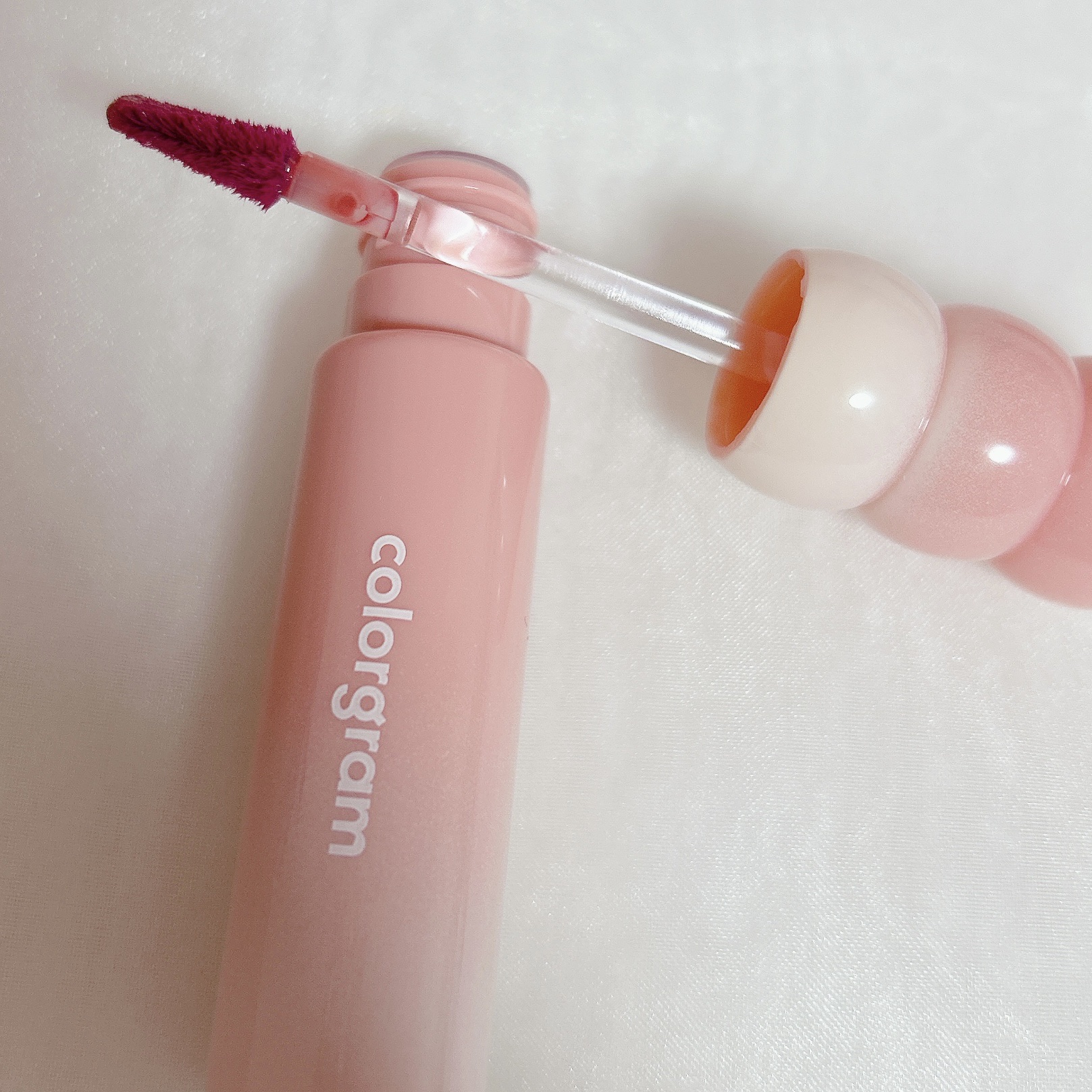 カラーグラム タンフルグラスティントミルク/Colorgram/リップティントを使ったクチコミ（2枚目）