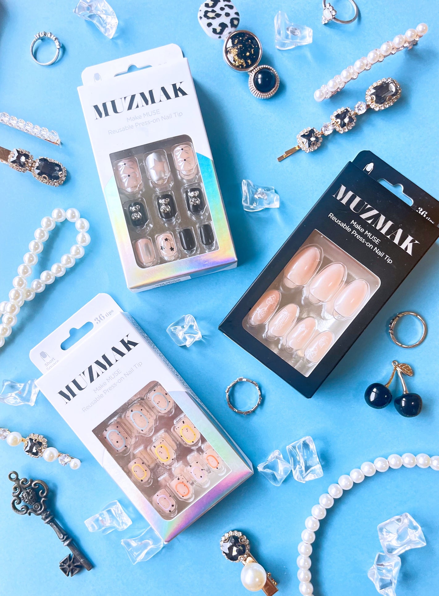 TPUネイルチップ(shape:Short Square)/Muzmak/ネイルチップ・パーツを使ったクチコミ(1枚目)