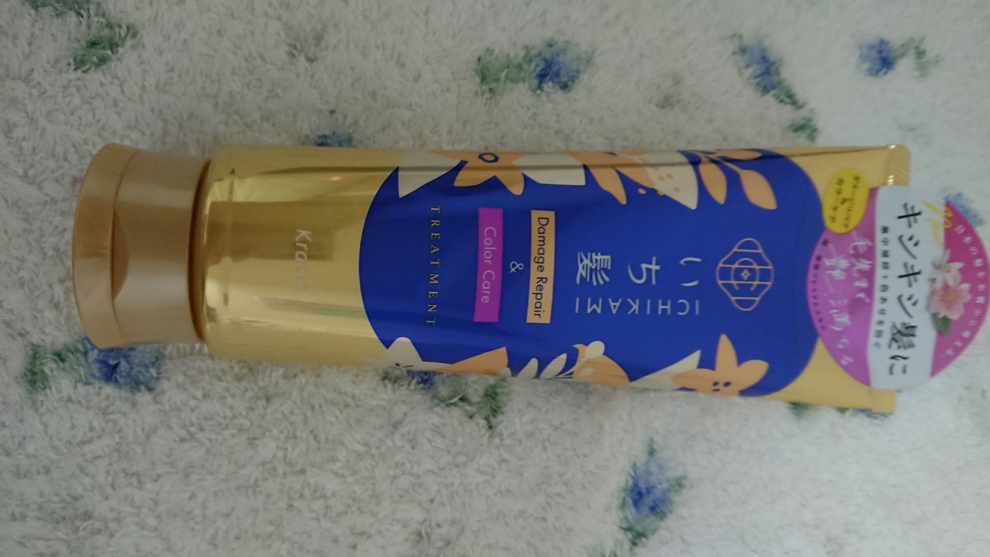 いち髪 ダメージリペア＆カラーケア トリートメントのクチコミ「使うと まとまりが良くなりますが2日後にはパサつくので可もなく不可もなくという感じです。
値段.....」（1枚目）