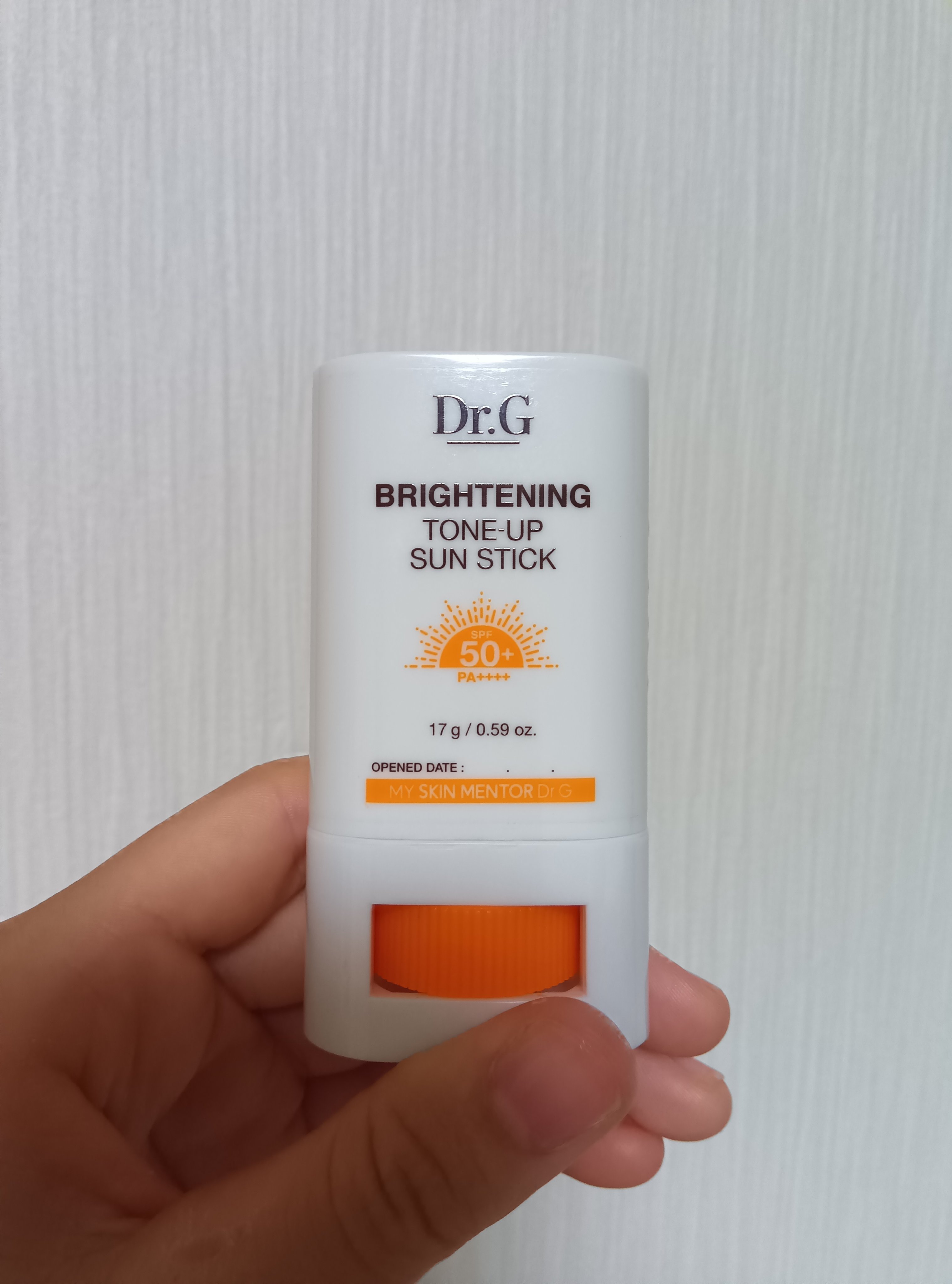 ブライトニングアップサンスティック SPF50+ PA++++/Dr.G/日焼け止めスティックを使ったクチコミ（1枚目）