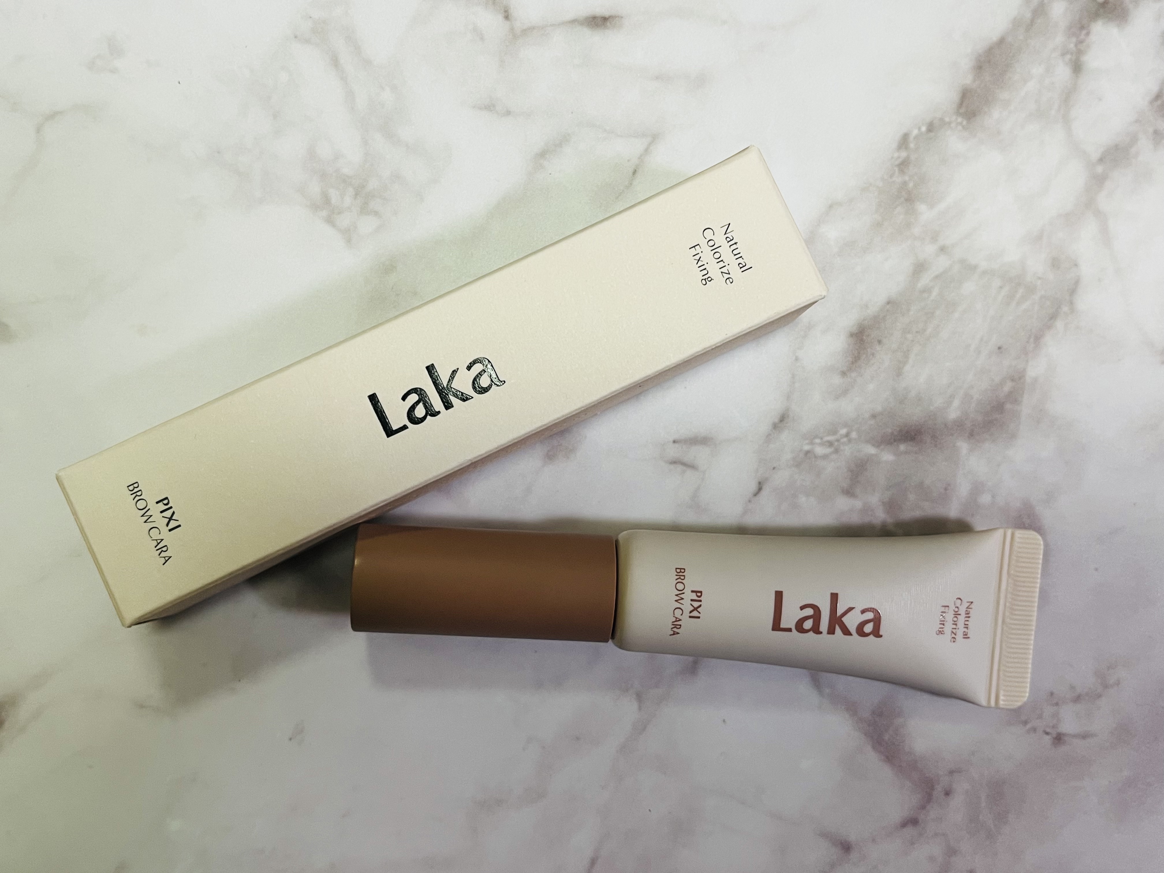 ラカ ピクシーブロウカラ 02 ウッドブラウン/Laka/眉マスカラを使ったクチコミ（1枚目）