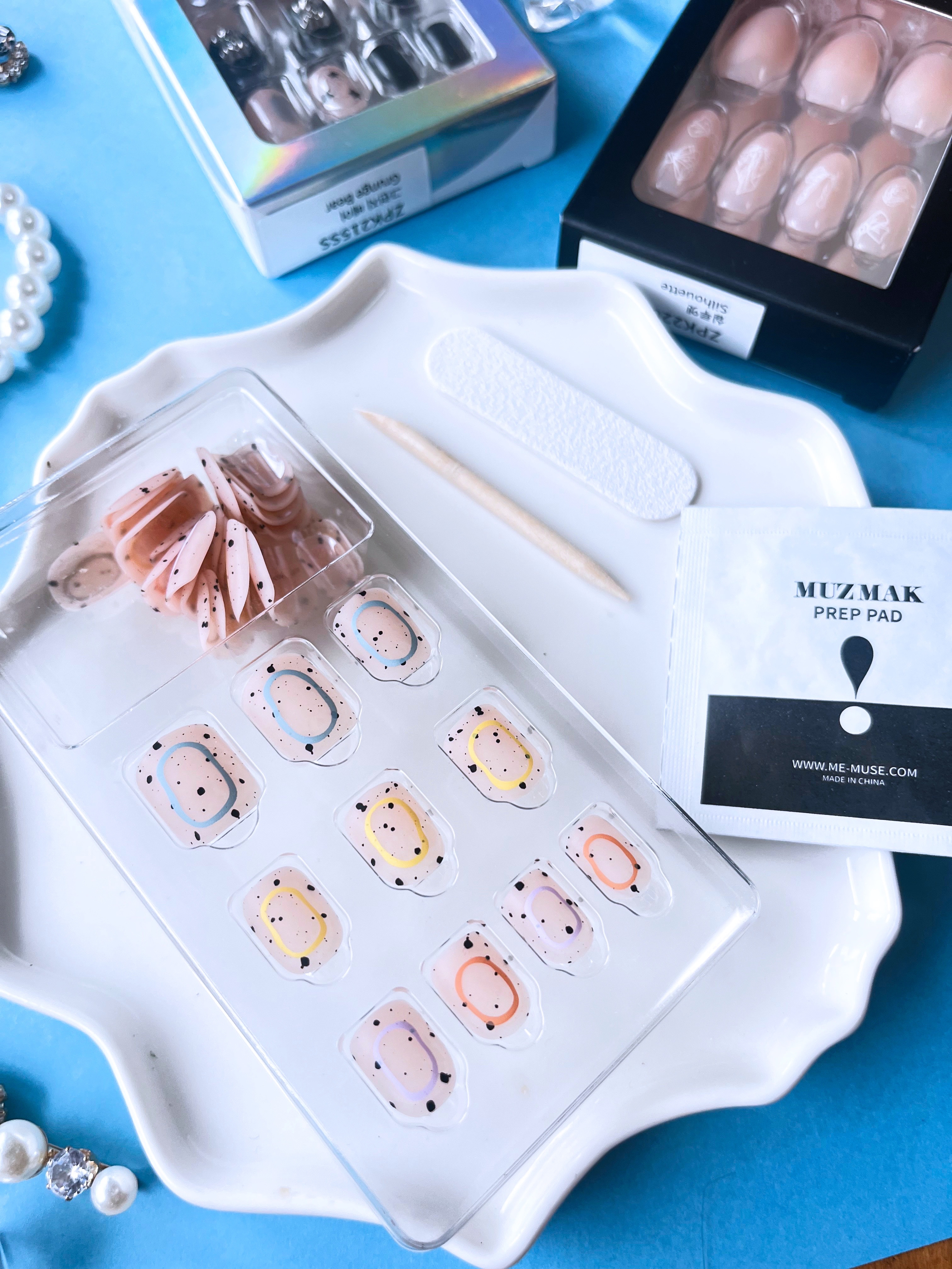 TPUネイルチップ（shape:Short Square）/Muzmak/ネイルチップ・パーツを使ったクチコミ（2枚目）