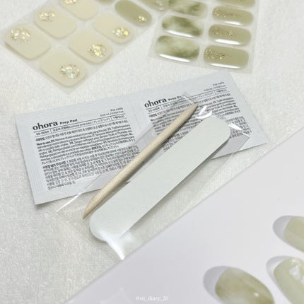 セミキュアジェルネイル(ハンド)/ohora/ネイルシールを使ったクチコミ(5枚目)