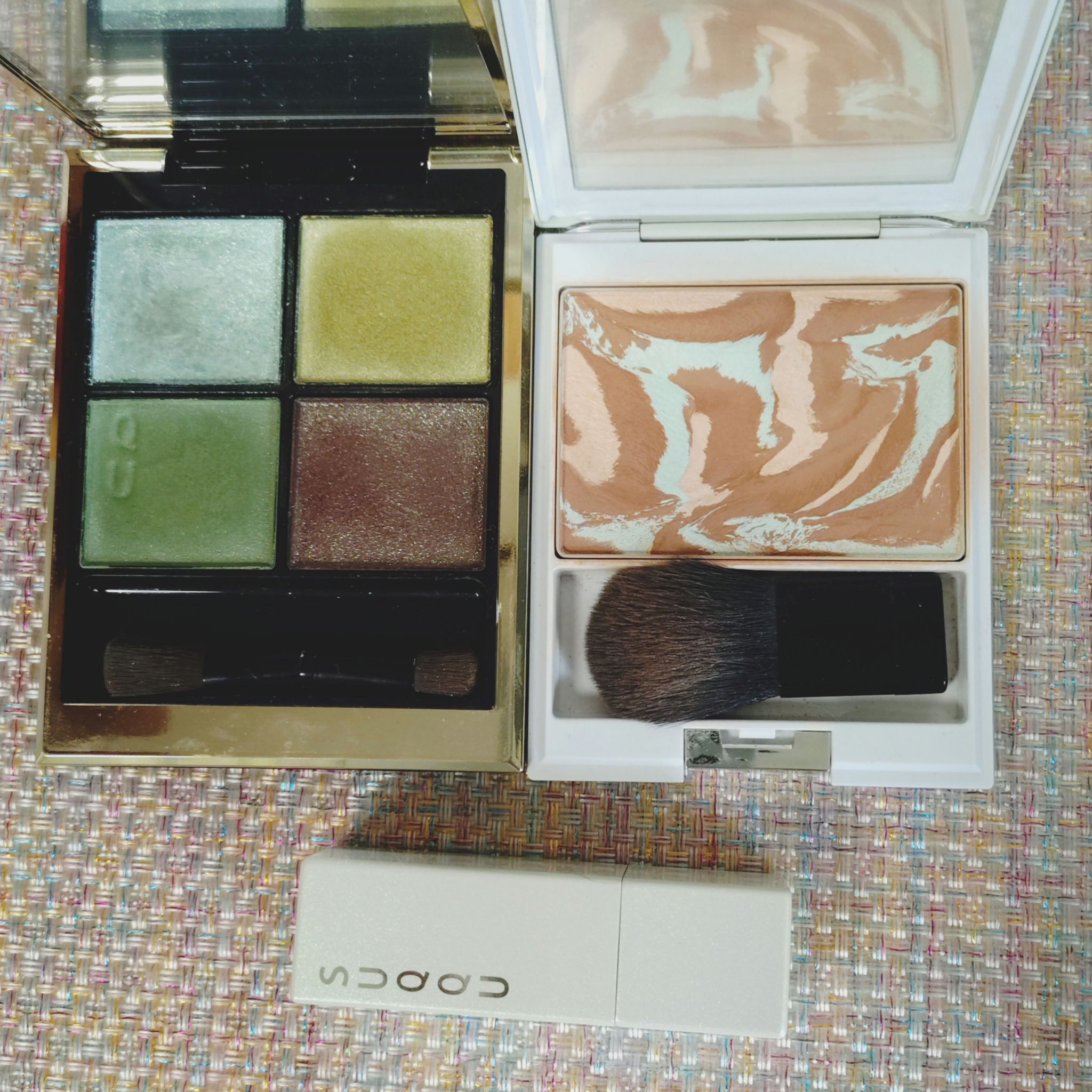 マーブルカラーリップスティック 101 霞茶 -KASUMICHA/SUQQU/口紅を使ったクチコミ（1枚目）