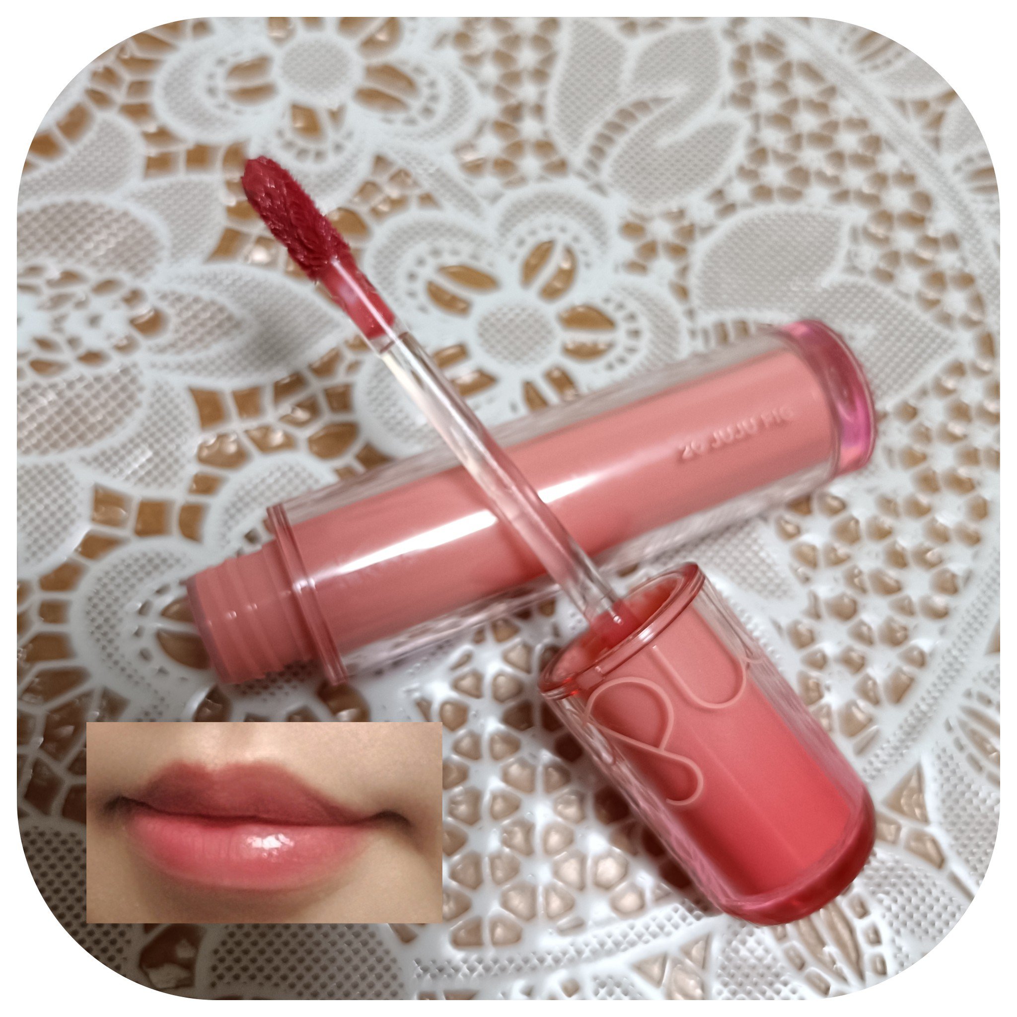 ザ ジューシーラスティングティント/rom&nd/リップティントを使ったクチコミ（2枚目）