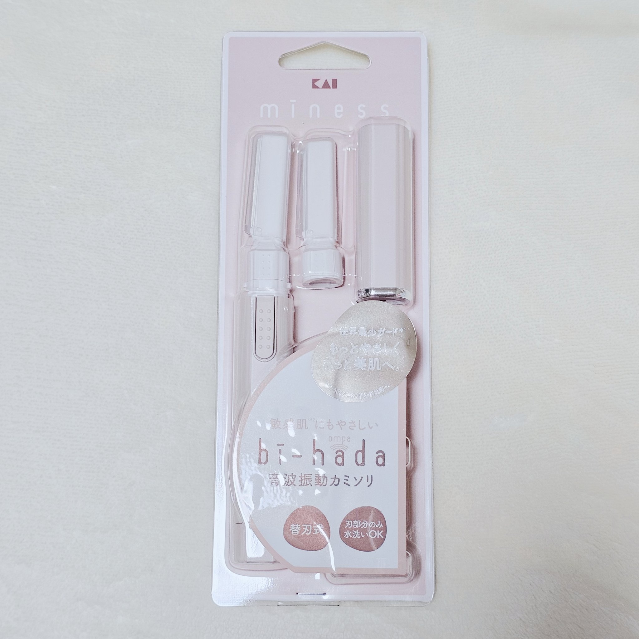 miness bi-hada ompa L/貝印/シェーバーを使ったクチコミ（3枚目）