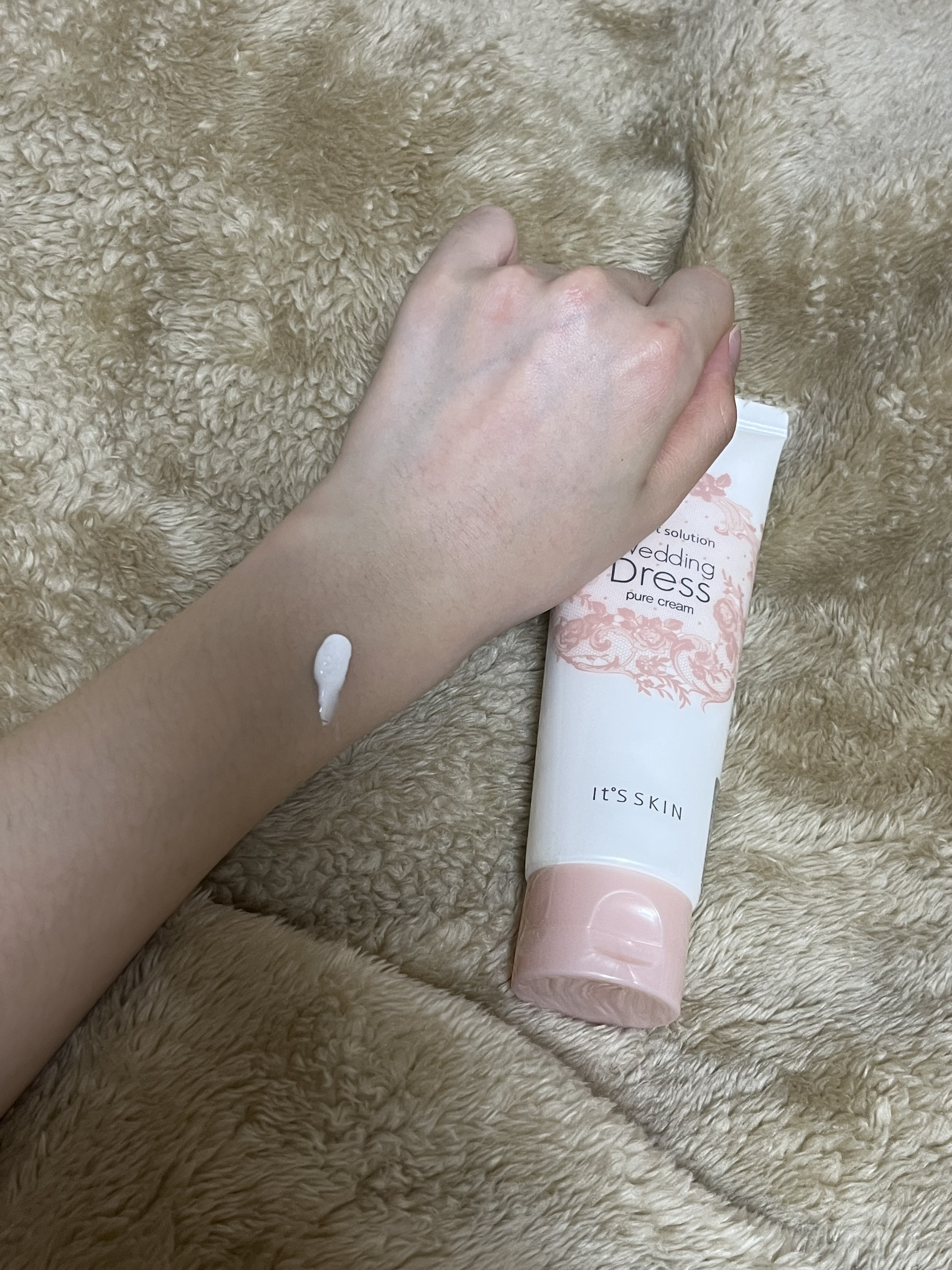 シークレットソルーションウェディングドレスピュアクリーム/It's skin/フェイスクリームを使ったクチコミ（2枚目）