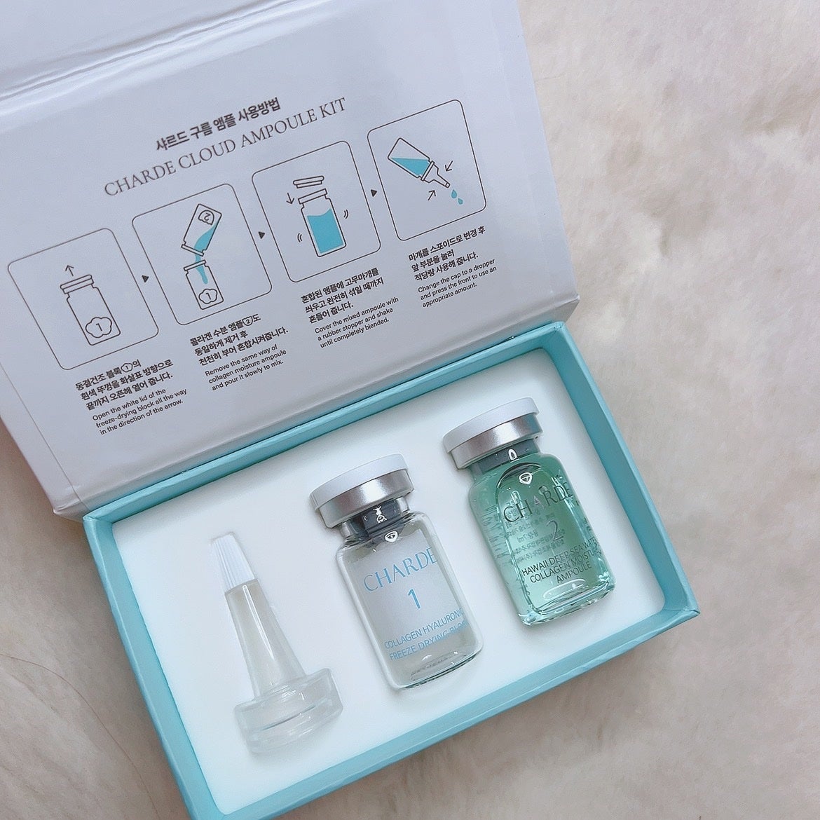 クラウドアンプル 1week キット/CHARDE/美容液を使ったクチコミ(1枚目)